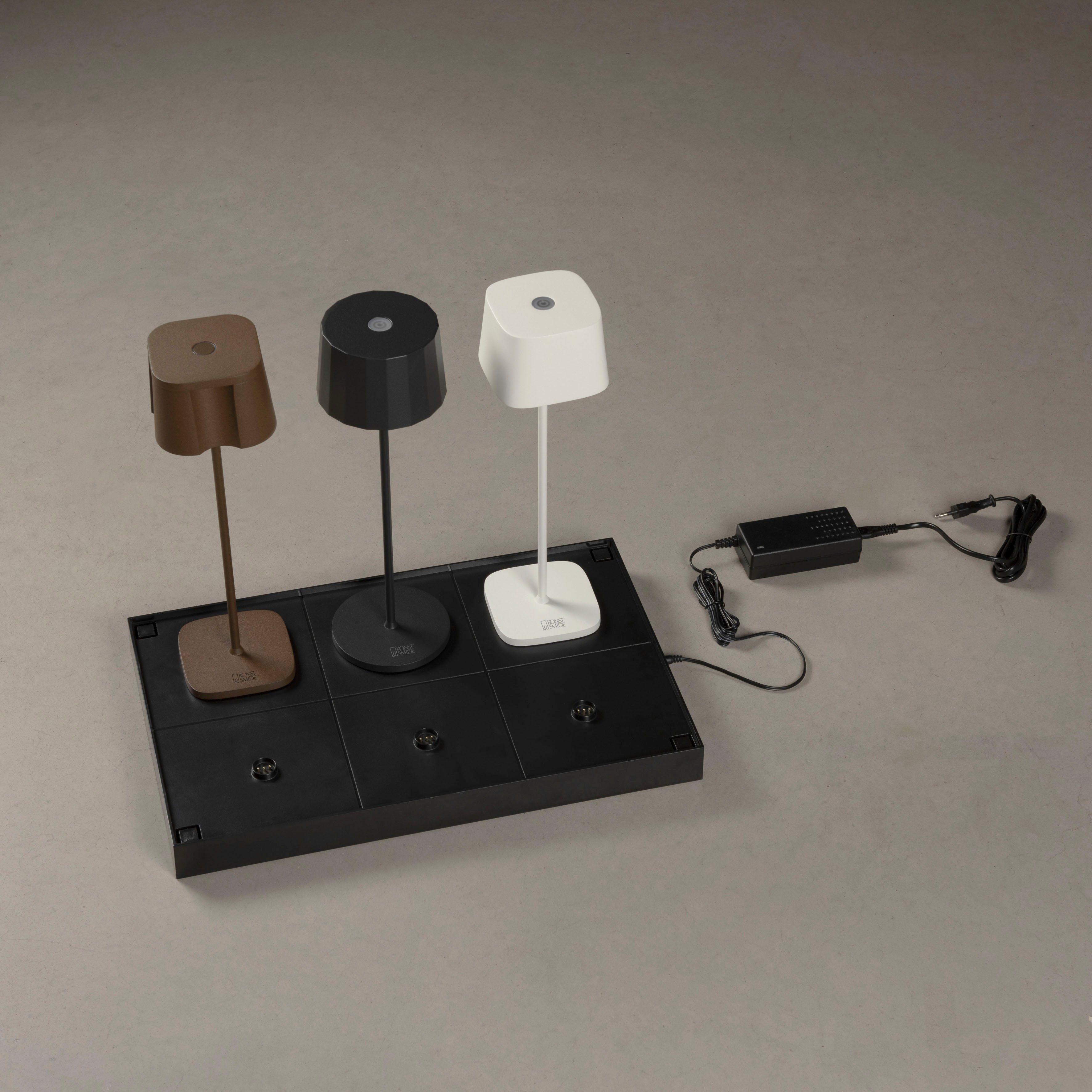 KONSTSMIDE Led-tafellamp Ladestation Oplaadstation voor USB bureau lampen incl. transformator (2 stuks)