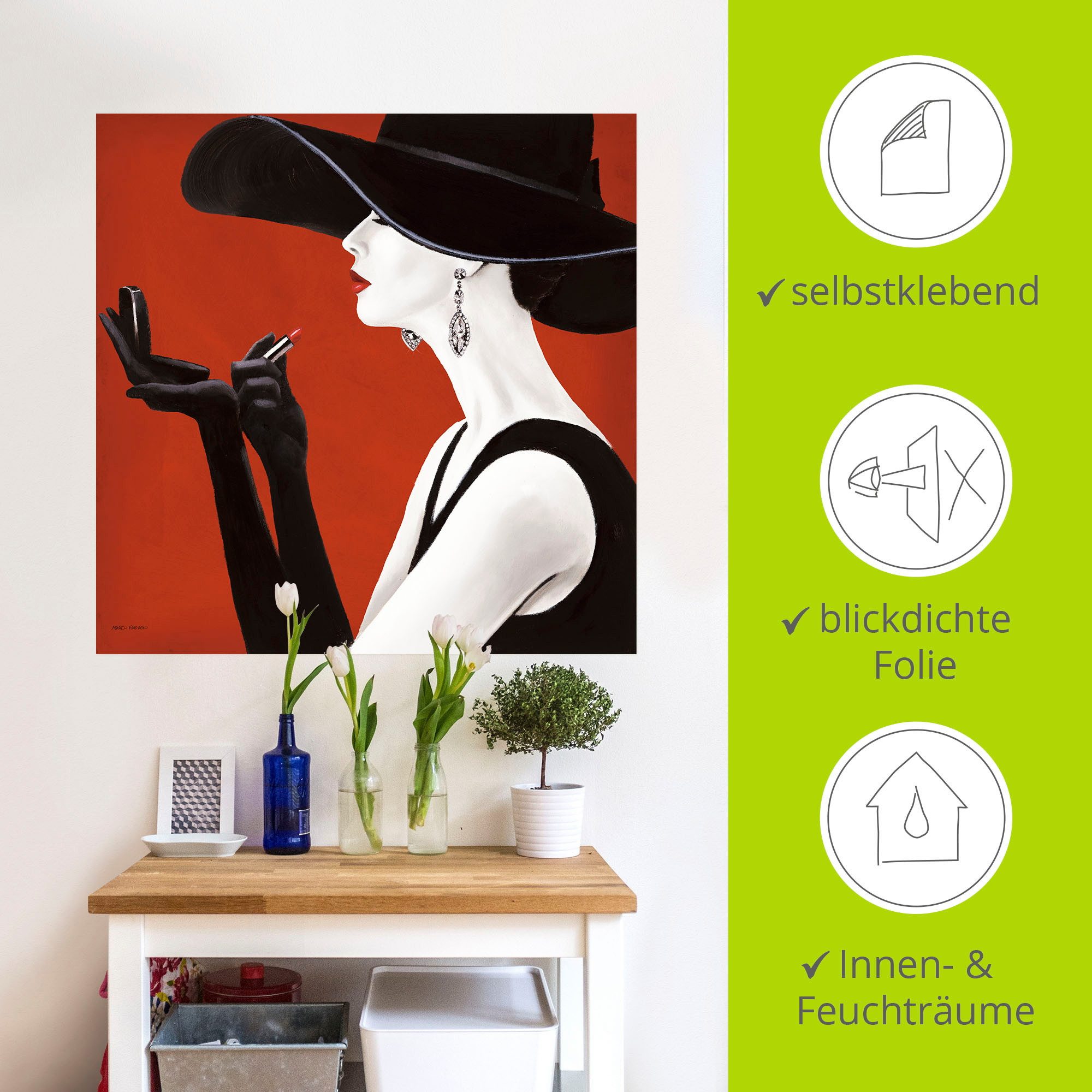 Artland Artprint Chapeau II als artprint op linnen, poster, muursticker in verschillende maten