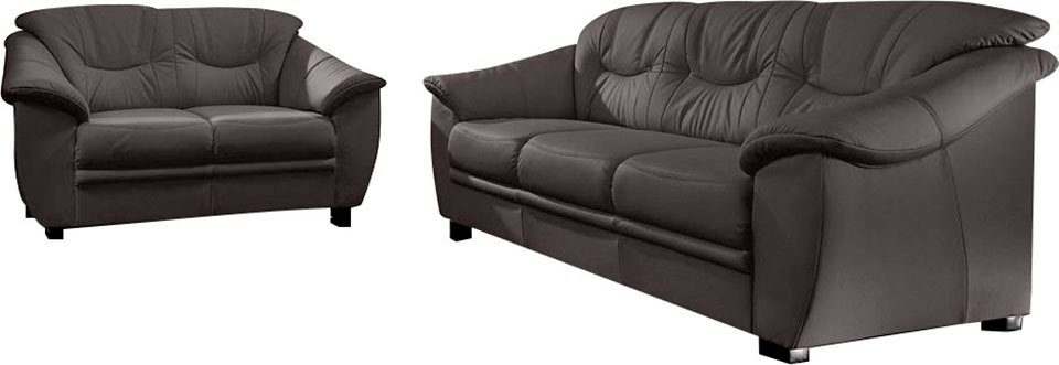 sit&more Zithoek Savona NatuurLEER® (2-delig), bestaand uit elk een 2- en 3-zitsbank