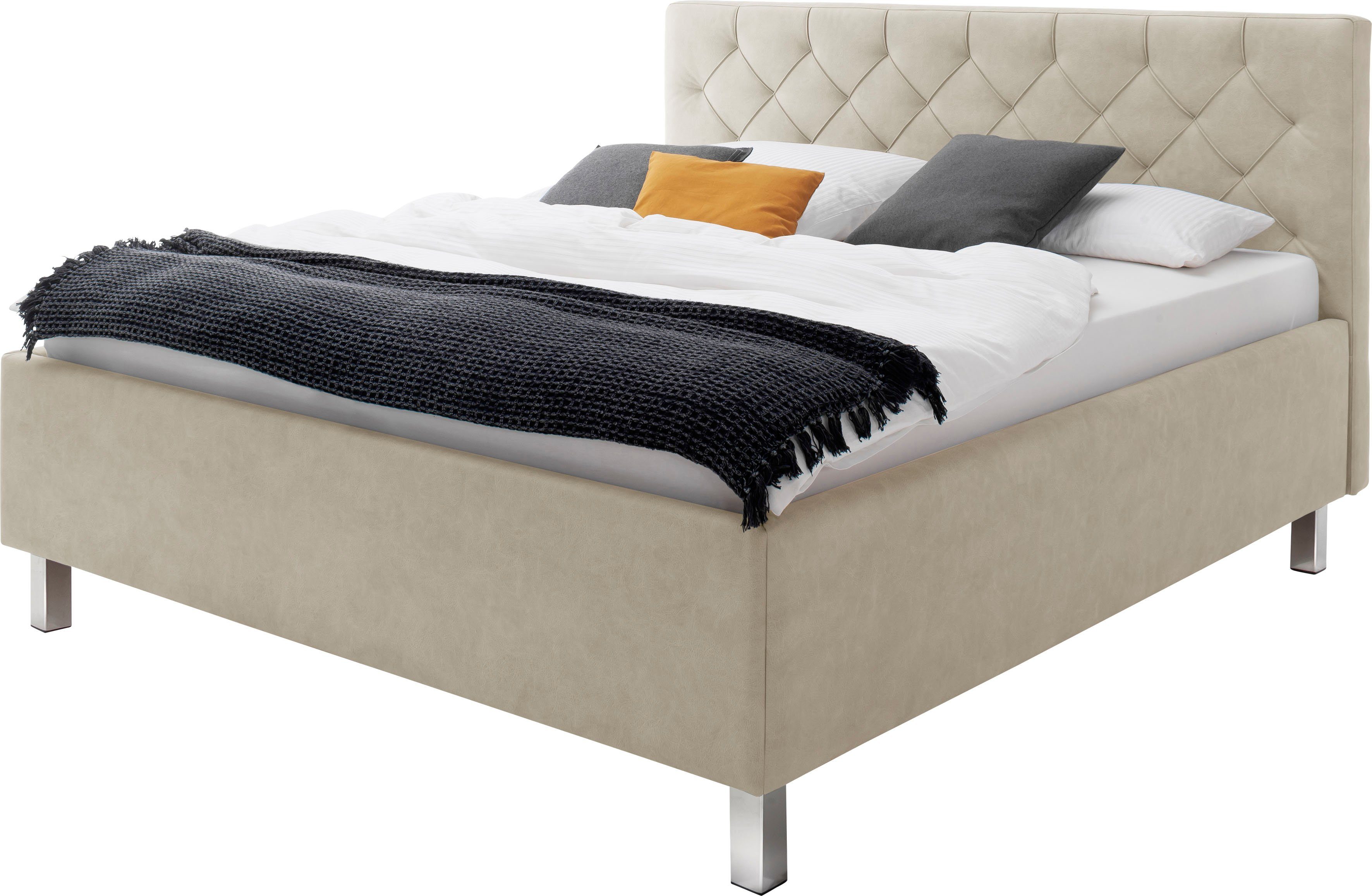 meise.möbel Gestoffeerd bed Sanremo met bedkist
