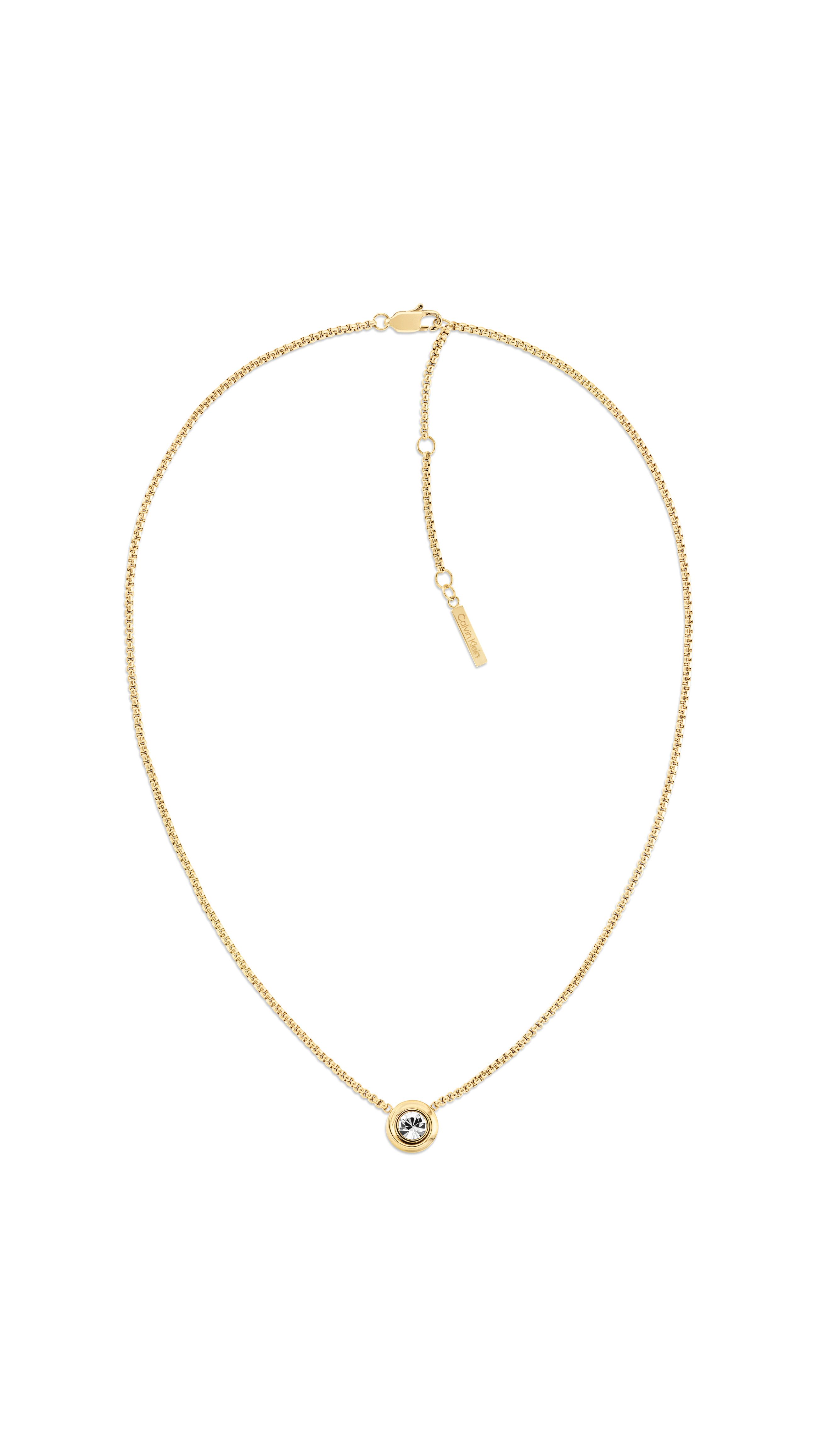 Calvin Klein Ketting met hanger TWISTED BEZEL SOLITAIRE