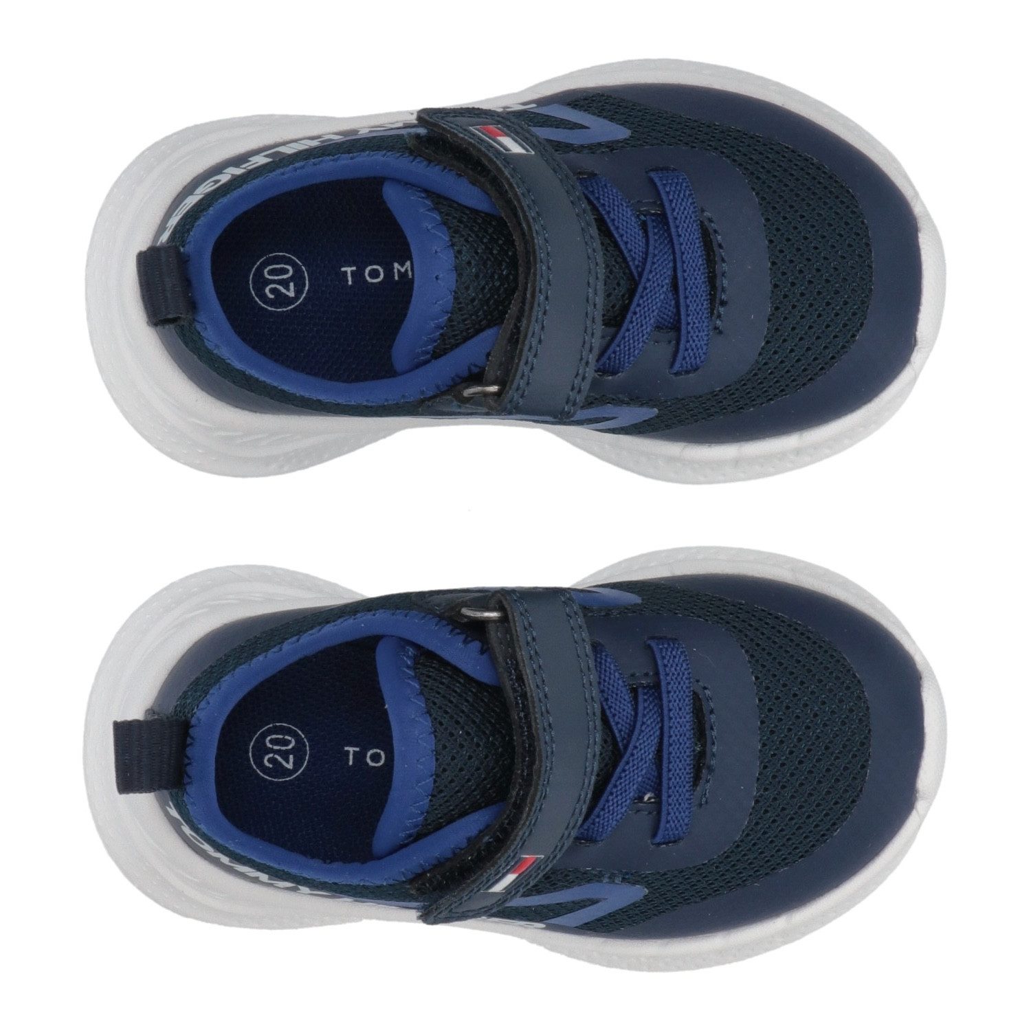 Tommy Hilfiger Sneakers , slip-on sneakers, klittenbandschoen met grote logo-opdruk