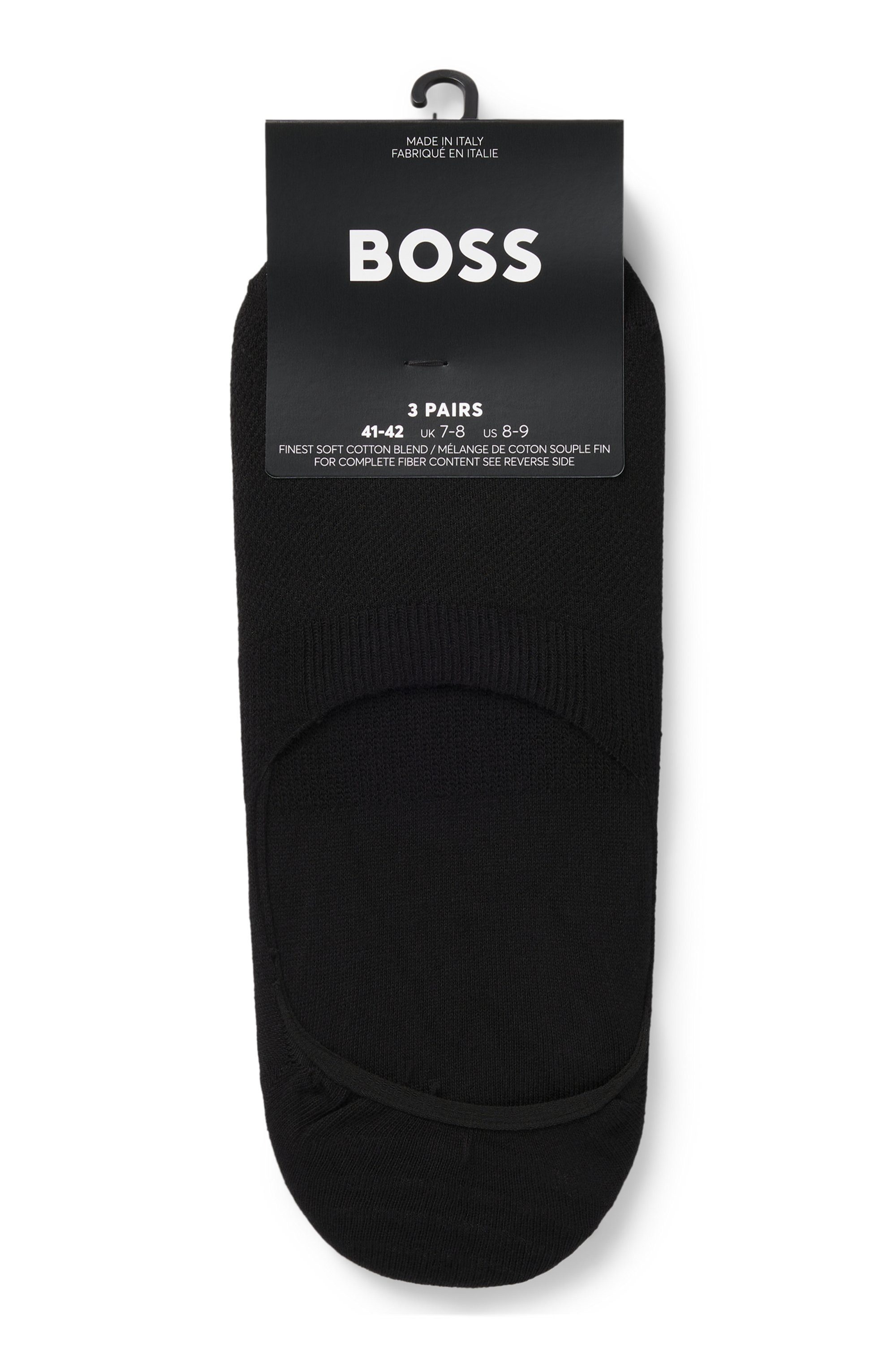 BOSS Enkelsokken 3P SL Uni CC onzichtbaar in de schoen (3 paar)