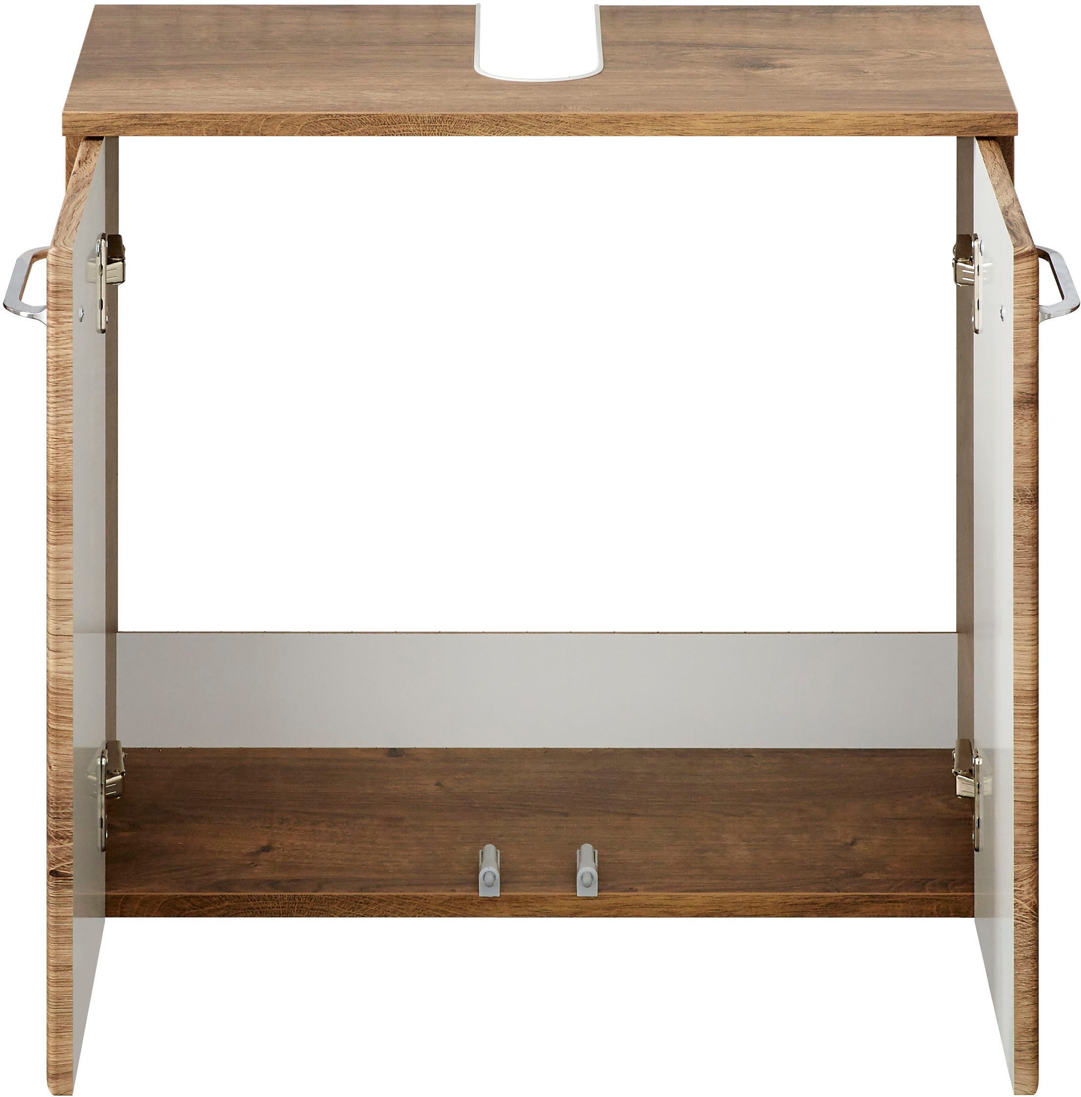 Saphir Badmeubelset Quickset 943 4-delig, glazen wastafel en LED-spiegelkast Badmeubels zonder wastafel, incl. deurdemper, 7 deuren, 2 lades (set, 4 stuks)