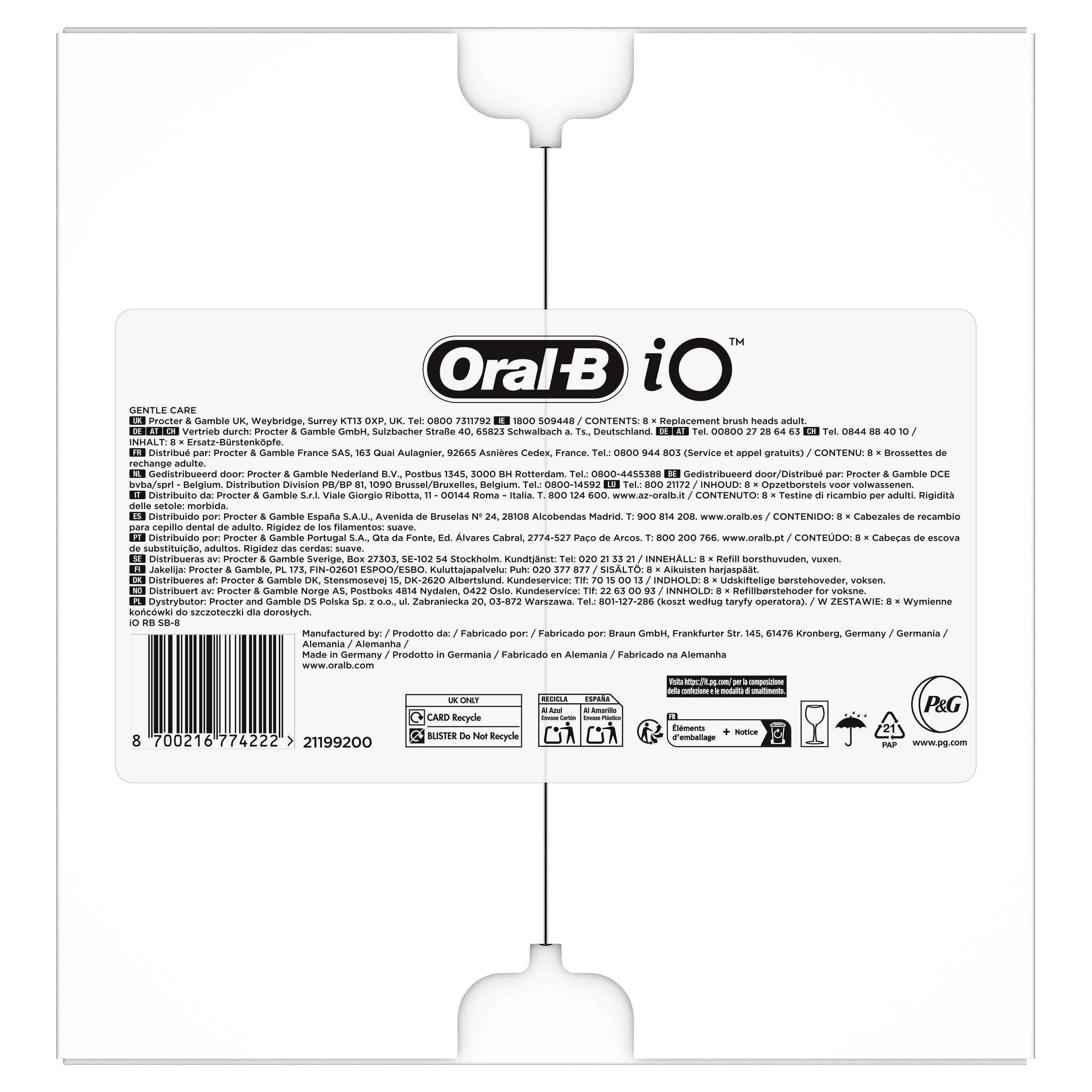 Oral B Opzetborstels Oral-B iO Zachte Reiniging