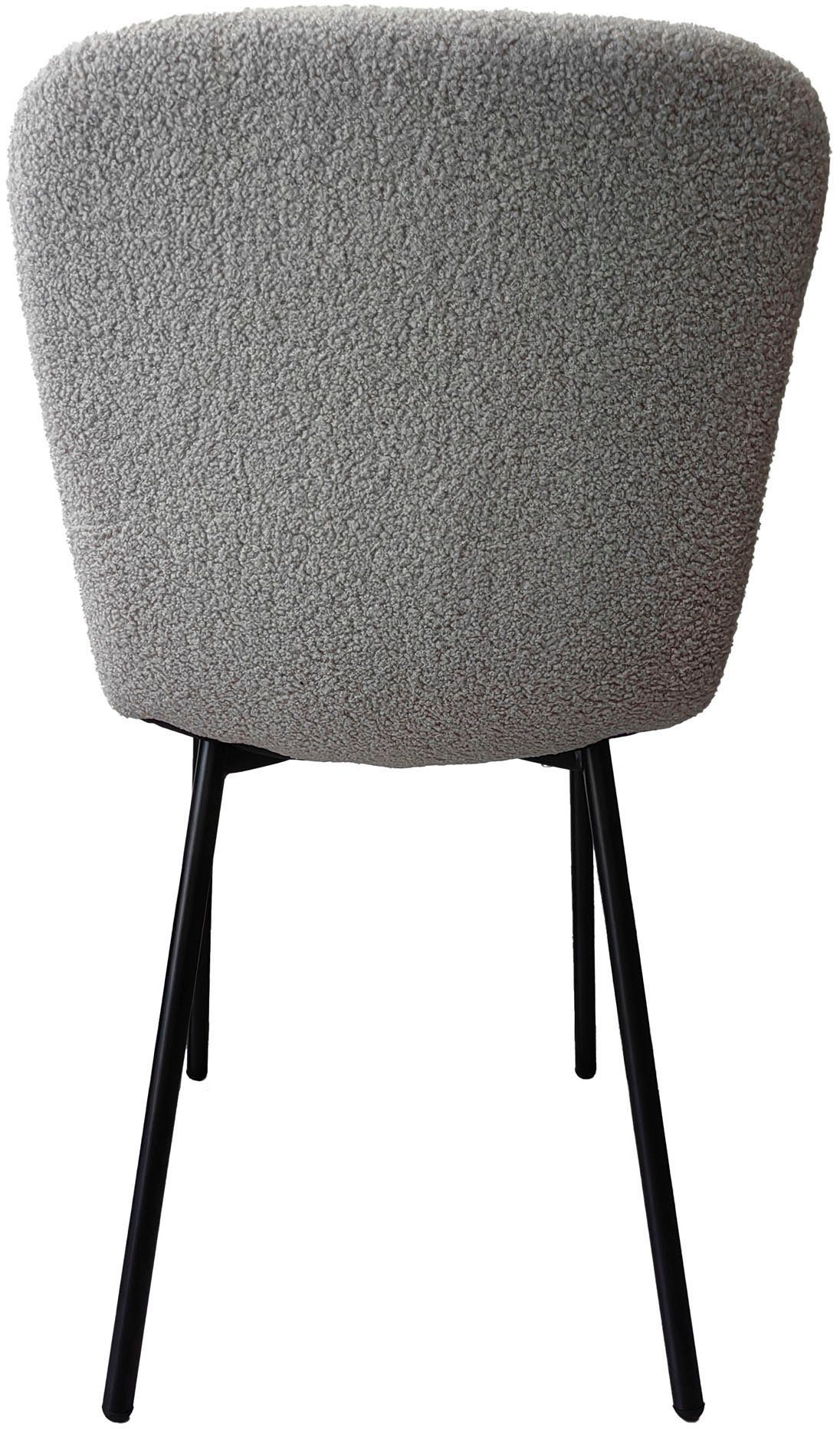SalesFever Stoel met 4 poten ergonomisch gevormde zitting en rugleuning (set, 4 stuks)