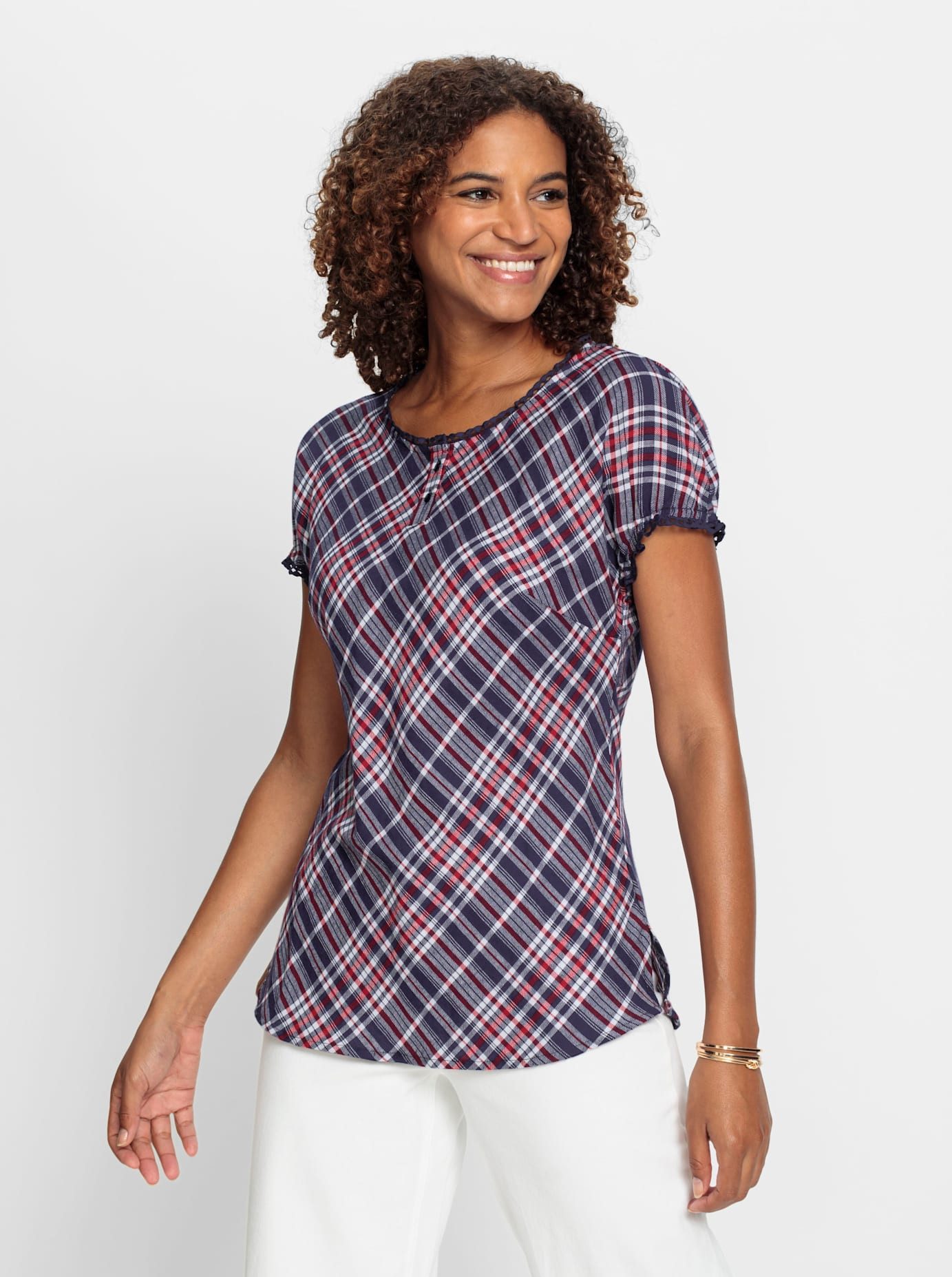 Casual Looks Blouse met korte mouwen