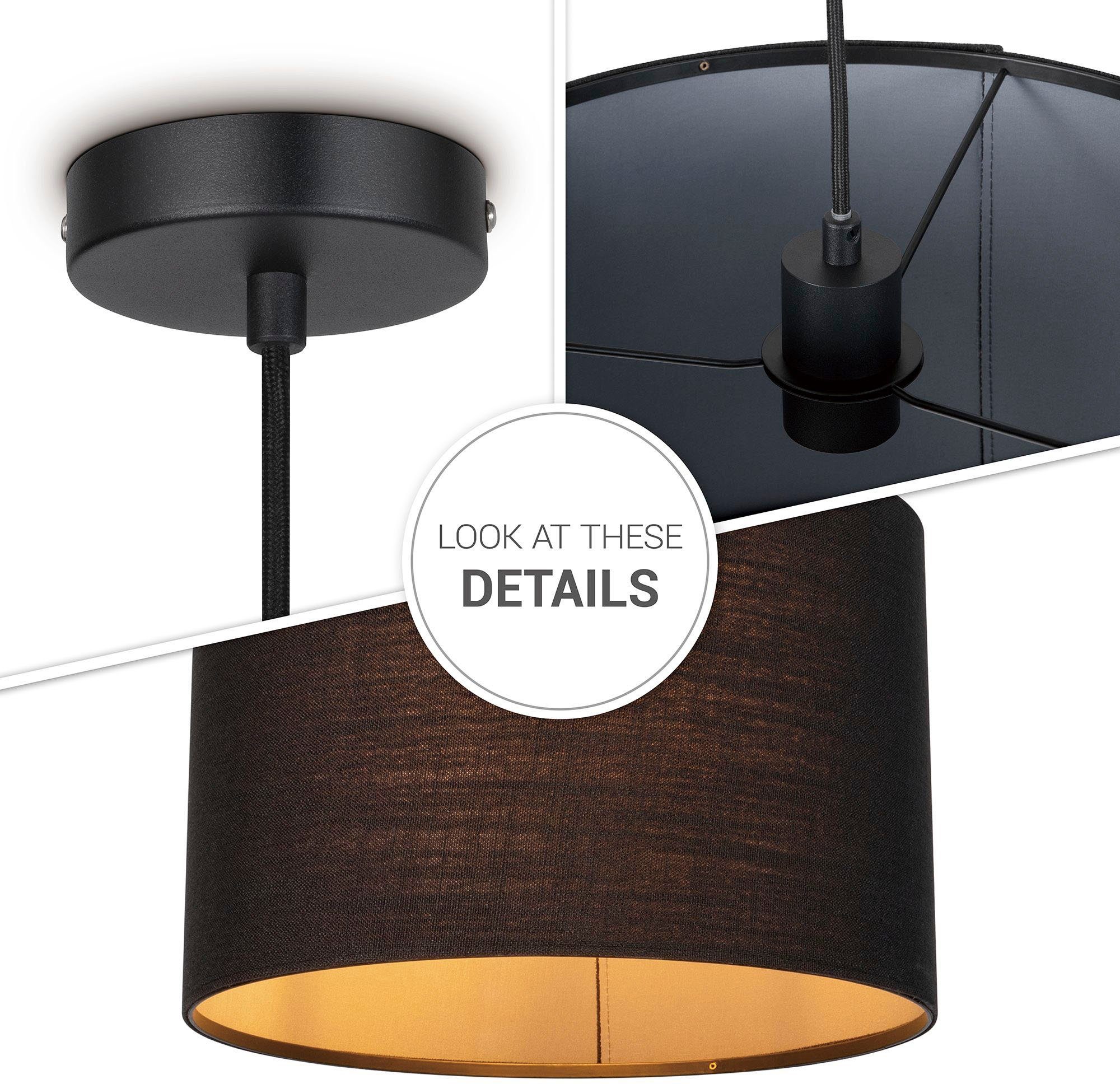 Paco Home Hanglamp Tom met compatibele dimmer en lichtbron
