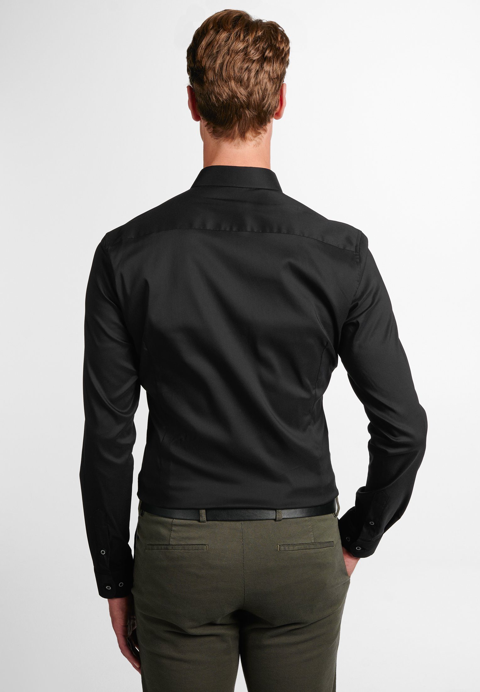 Eterna Overhemd met lange mouwen SUPER SLIM EASY IRON (gemakkelijk te strijken)