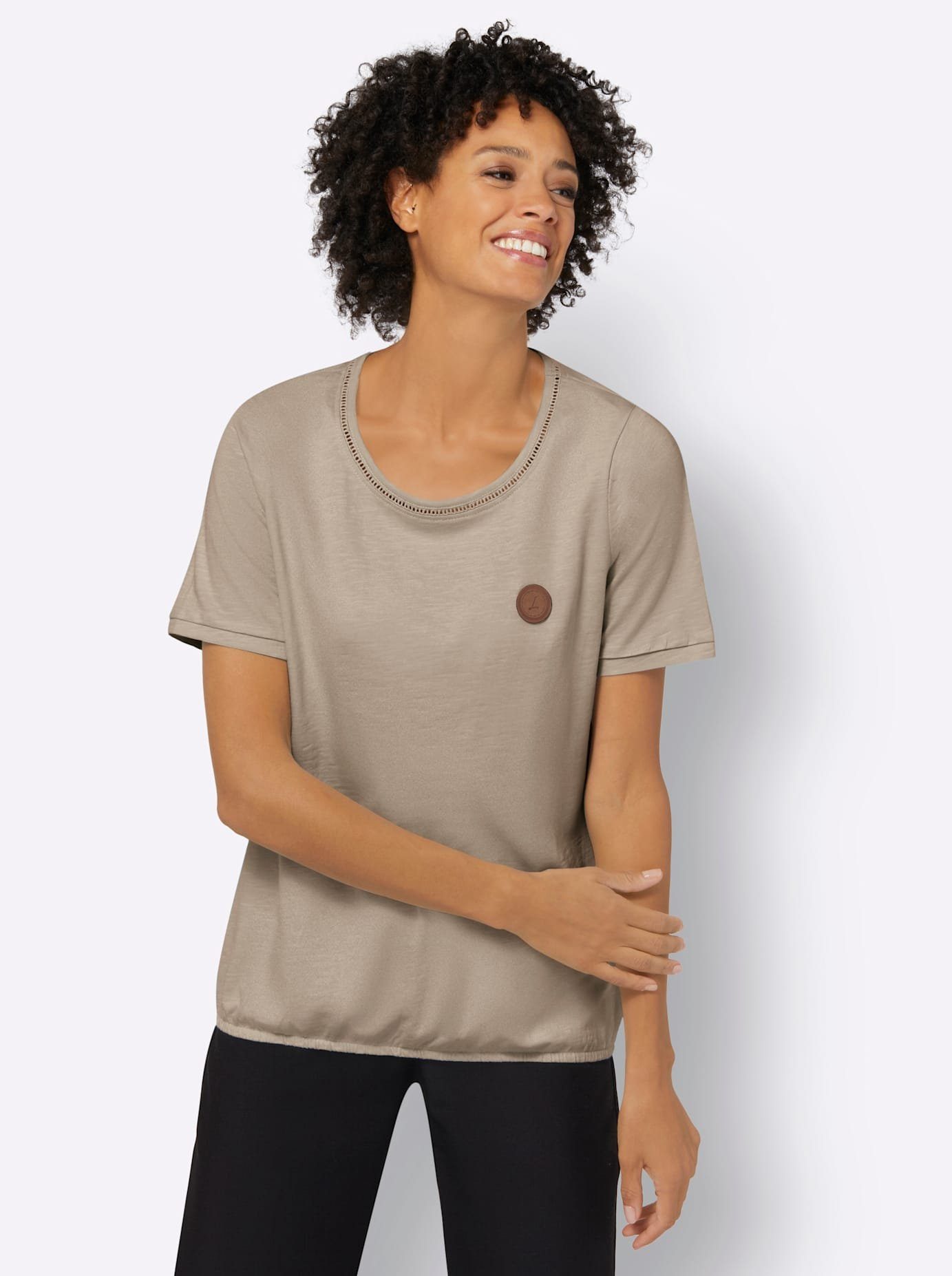 Casual Looks Shirt met ronde hals Shirt (1-delig)