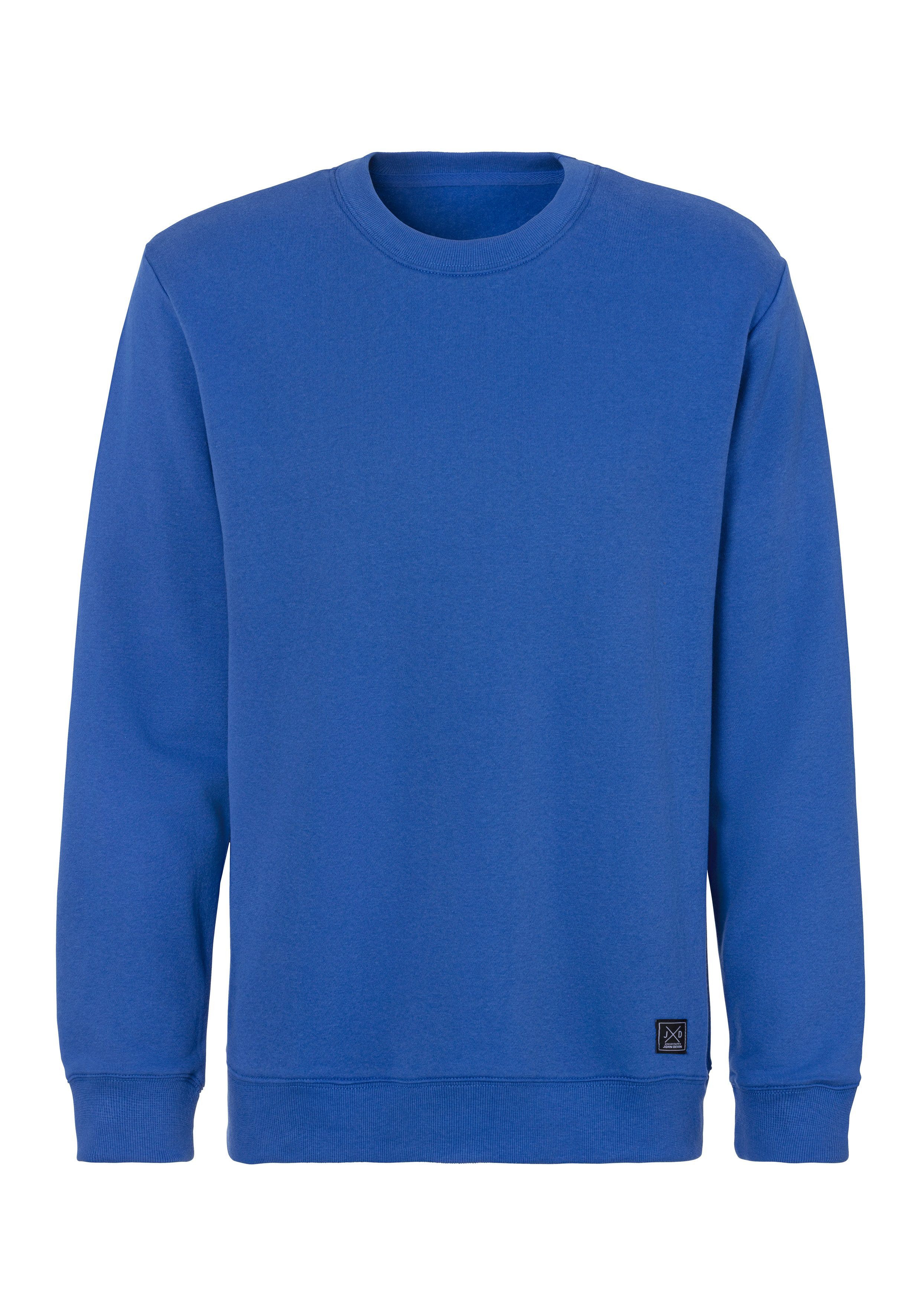 John Devin Sweatshirt Lange mouwen, sweatshirt met ronde hals, katoenmix