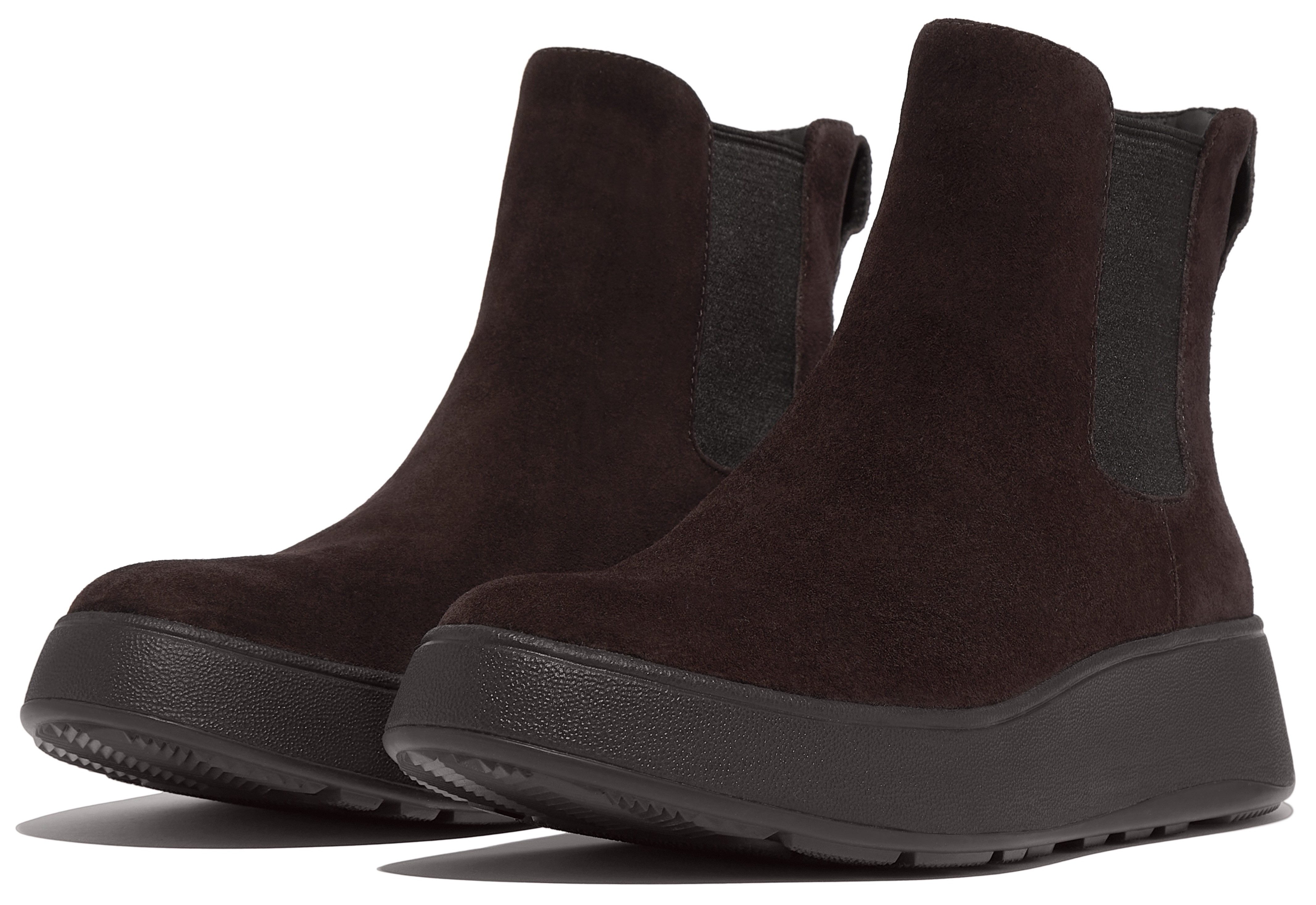 Fitflop Chelsea-boots F-MODE Plateaustiefels, chunky boots met plateausool, aanhaaklus