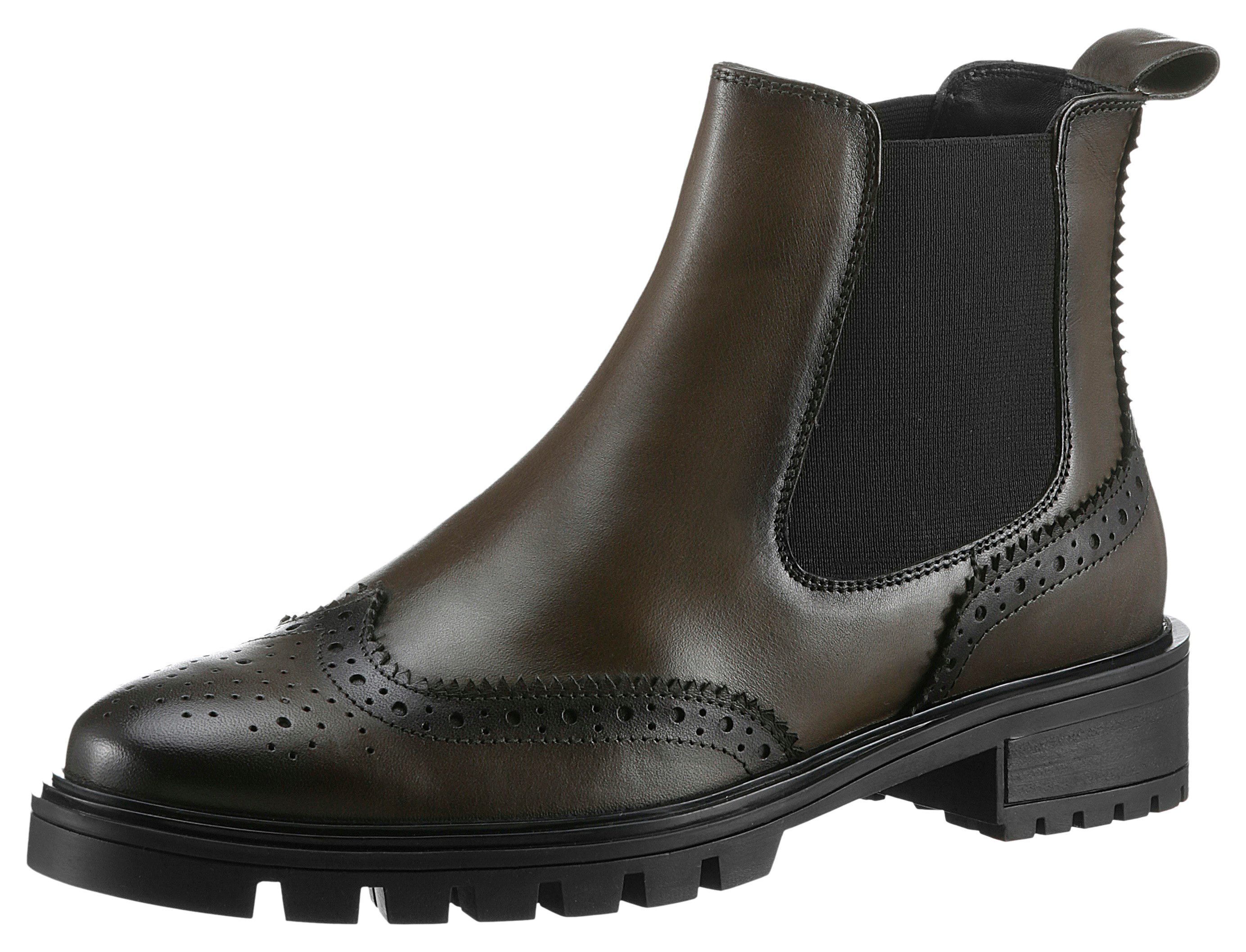 Ara Chelsea-boots Tulsa enkellaars, instaplaarzen met lyra-perforatie, g-breedte (breed)