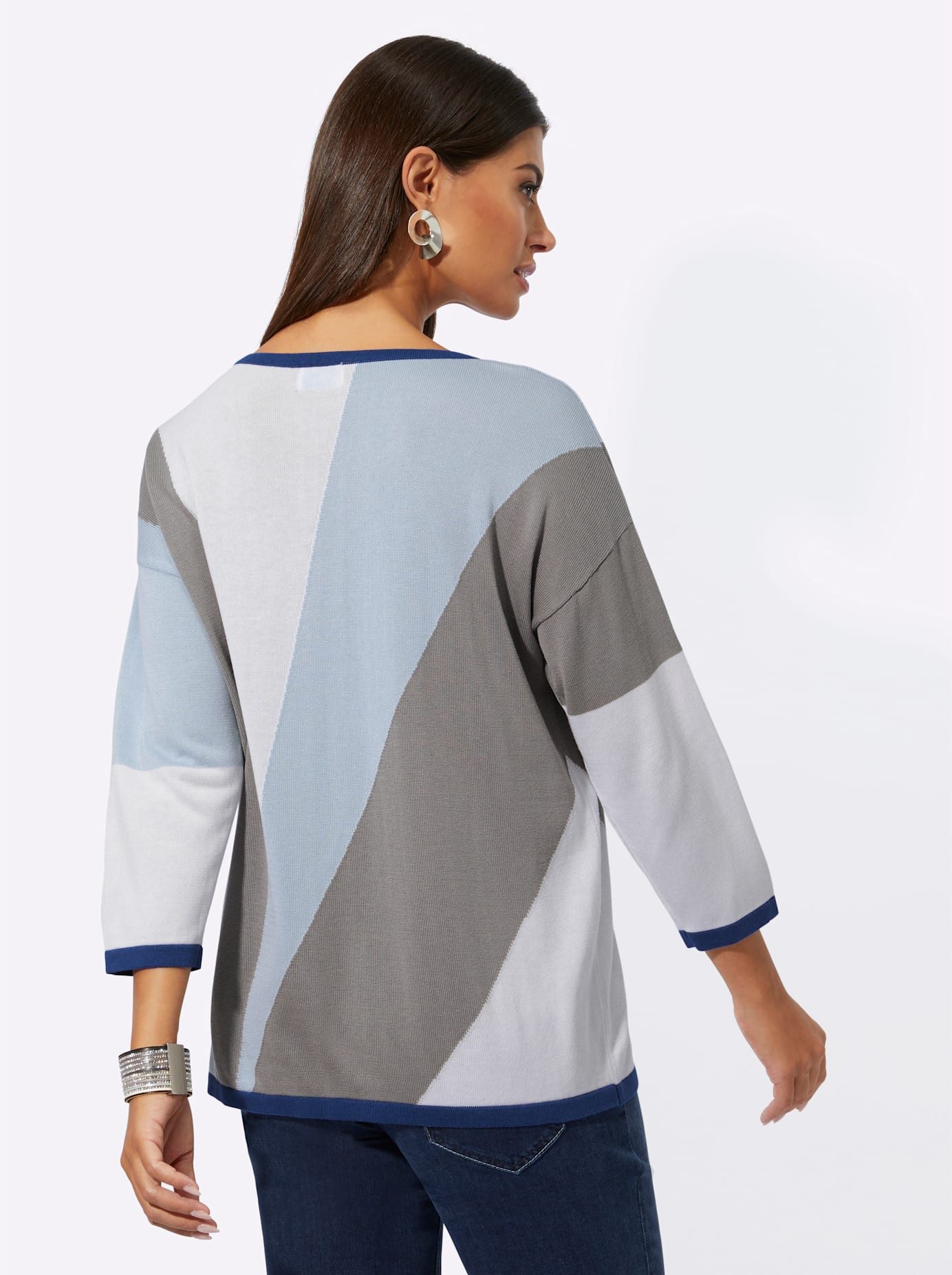 Creation L Trui met ronde hals Modal-katoenen trui