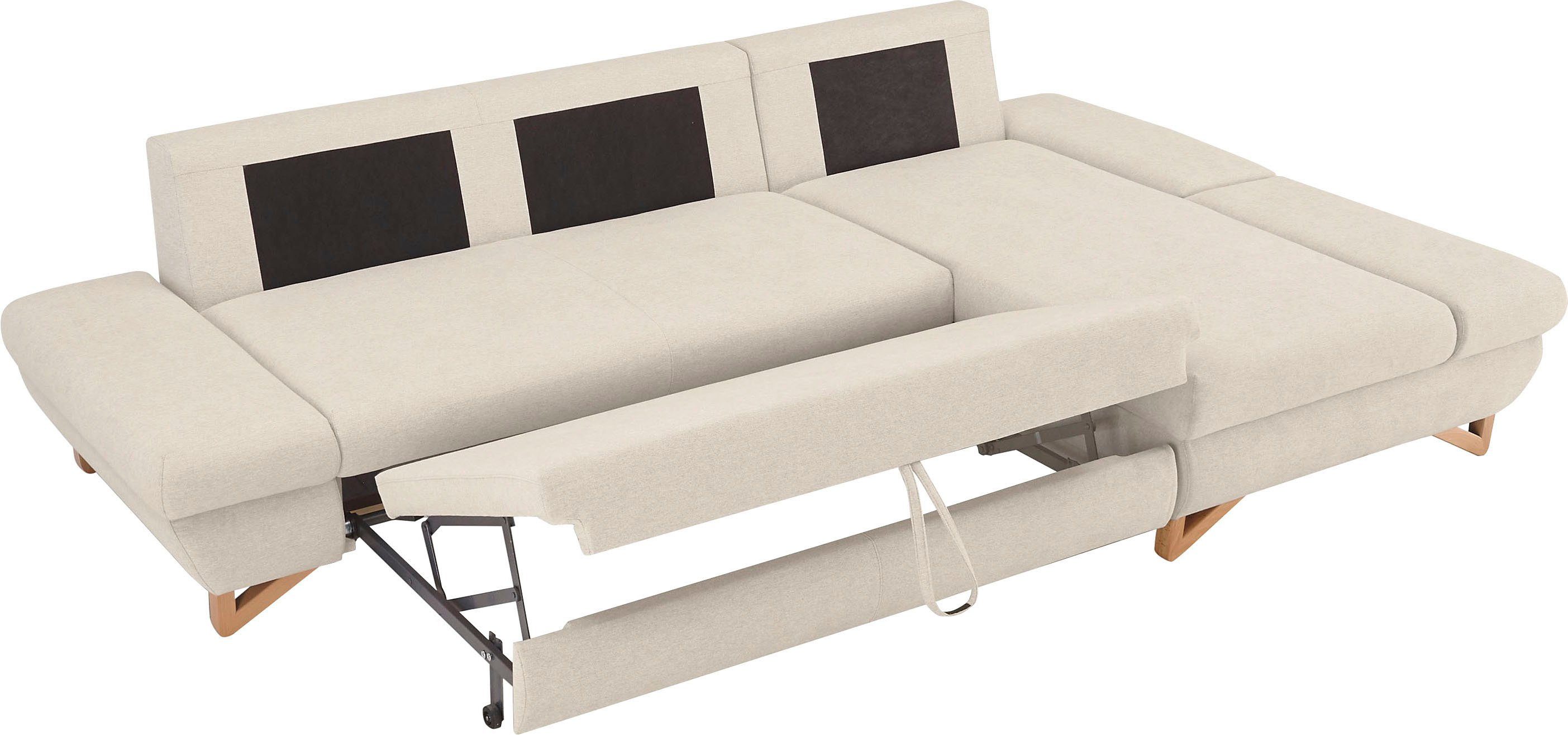INOSIGN Slaapbank City/Giron comfortabele slaapbank (ligoppervlak 245 x 138 cm) en bedlade