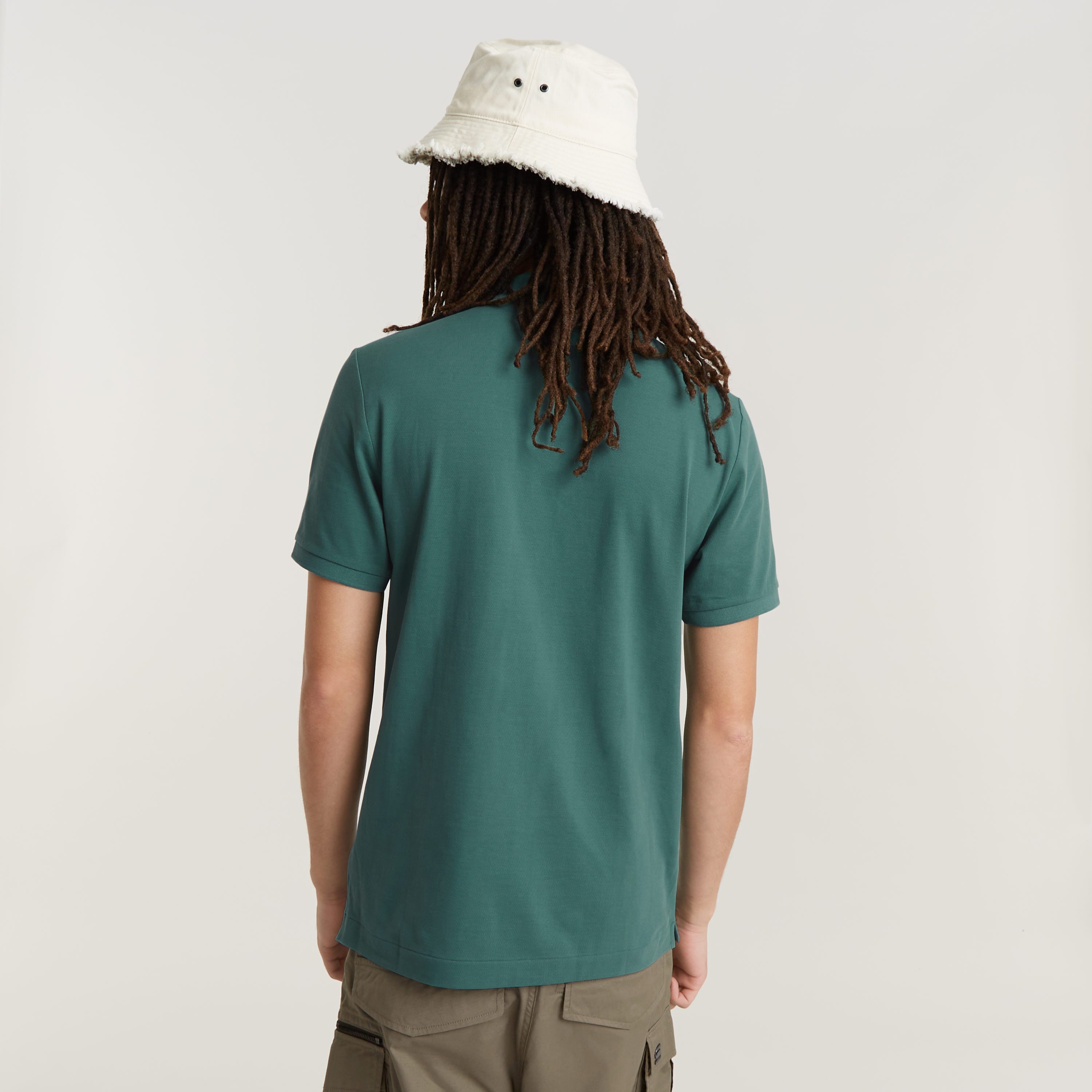 G-Star RAW Poloshirt Dunda slim fit Logo-embossing op de borst