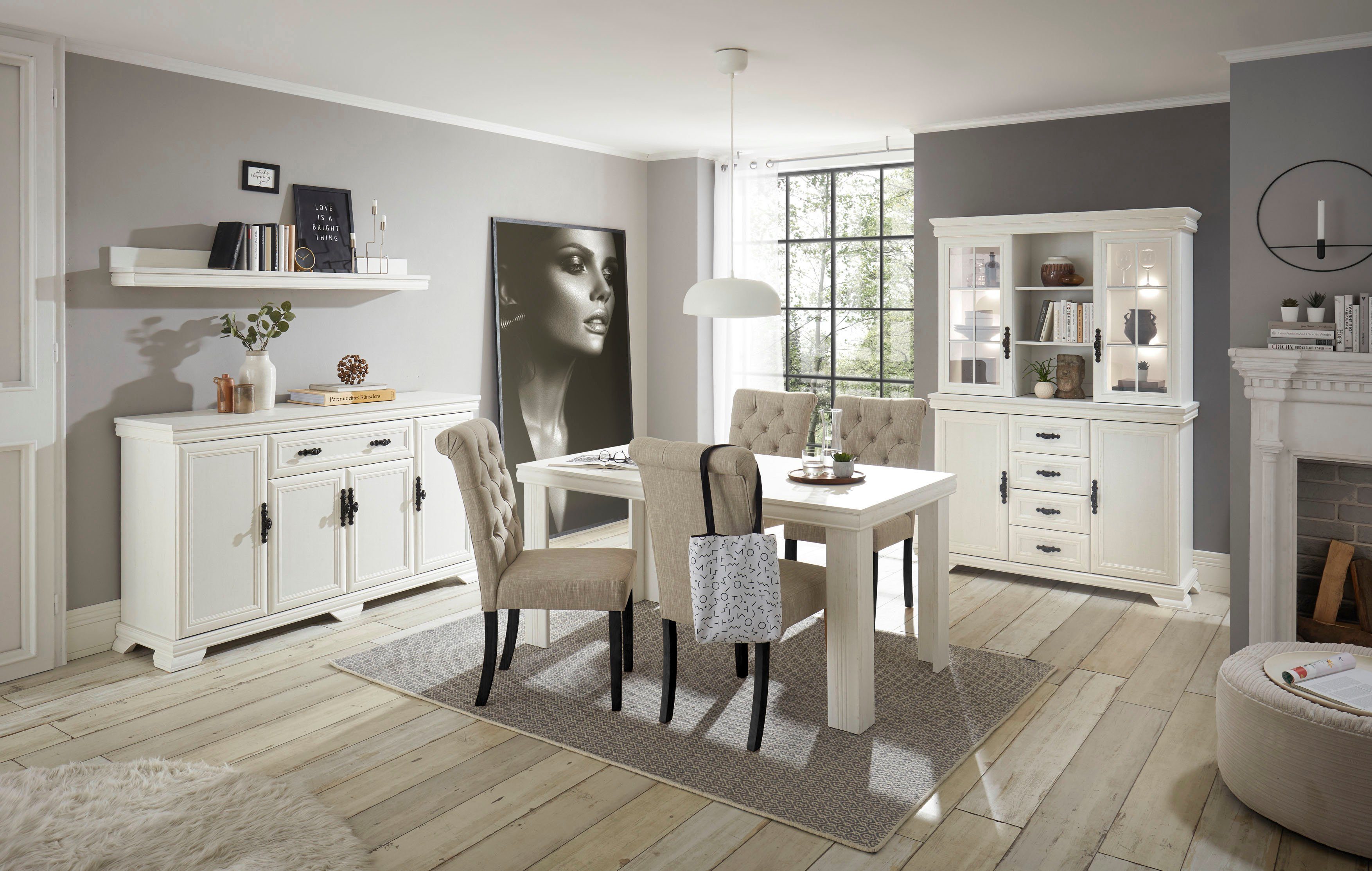 Home affaire Buffetkast Royal Breedte ca. 128 cm