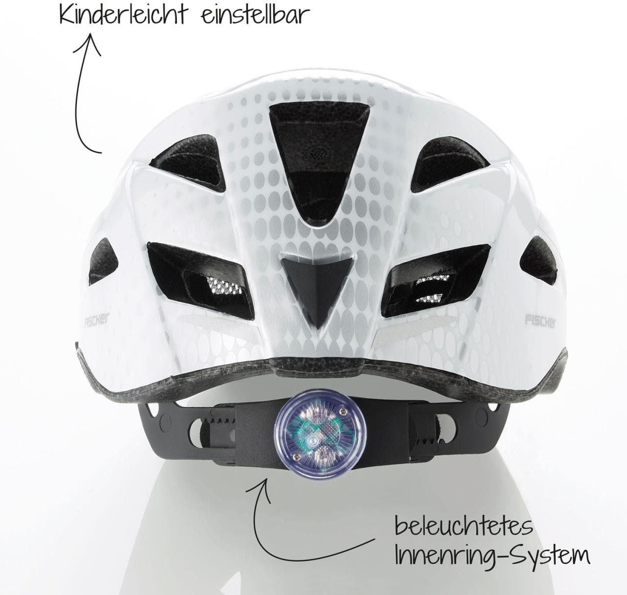 Fischer Fietshelm Urban Lano L/XL Verstelbaar binnenring-systeem, met geïllumineerd binnenring-systeem