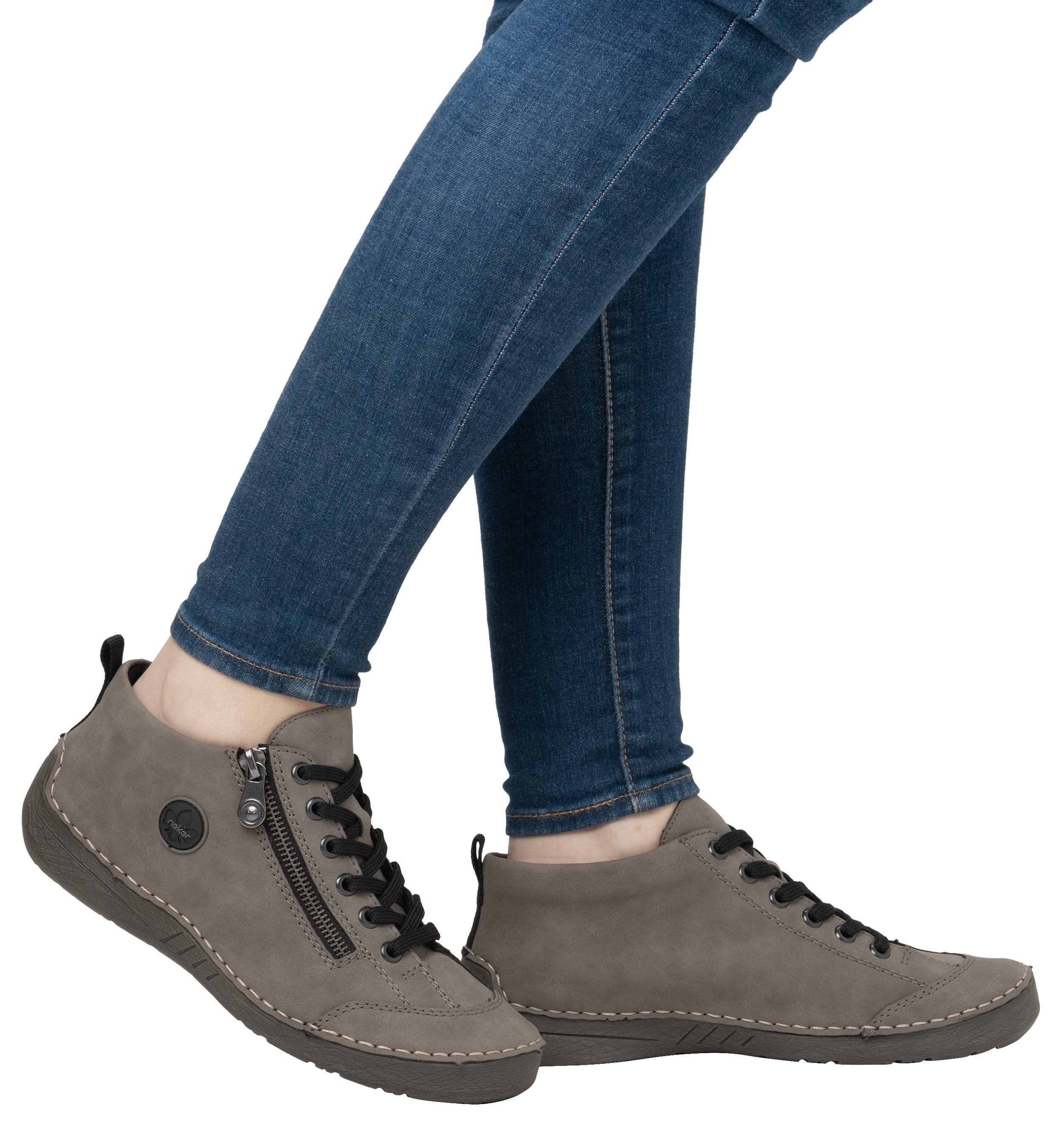 Rieker Veterschoenen sneakers, veterschoenen, outdoorschoenen met ritssluiting