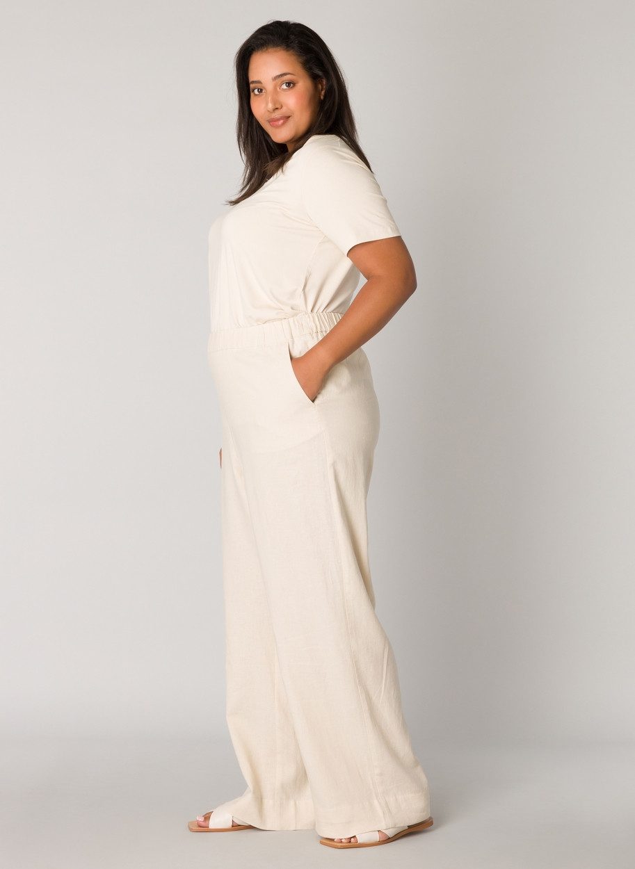 Base Level Curvy Linnen broek Yula