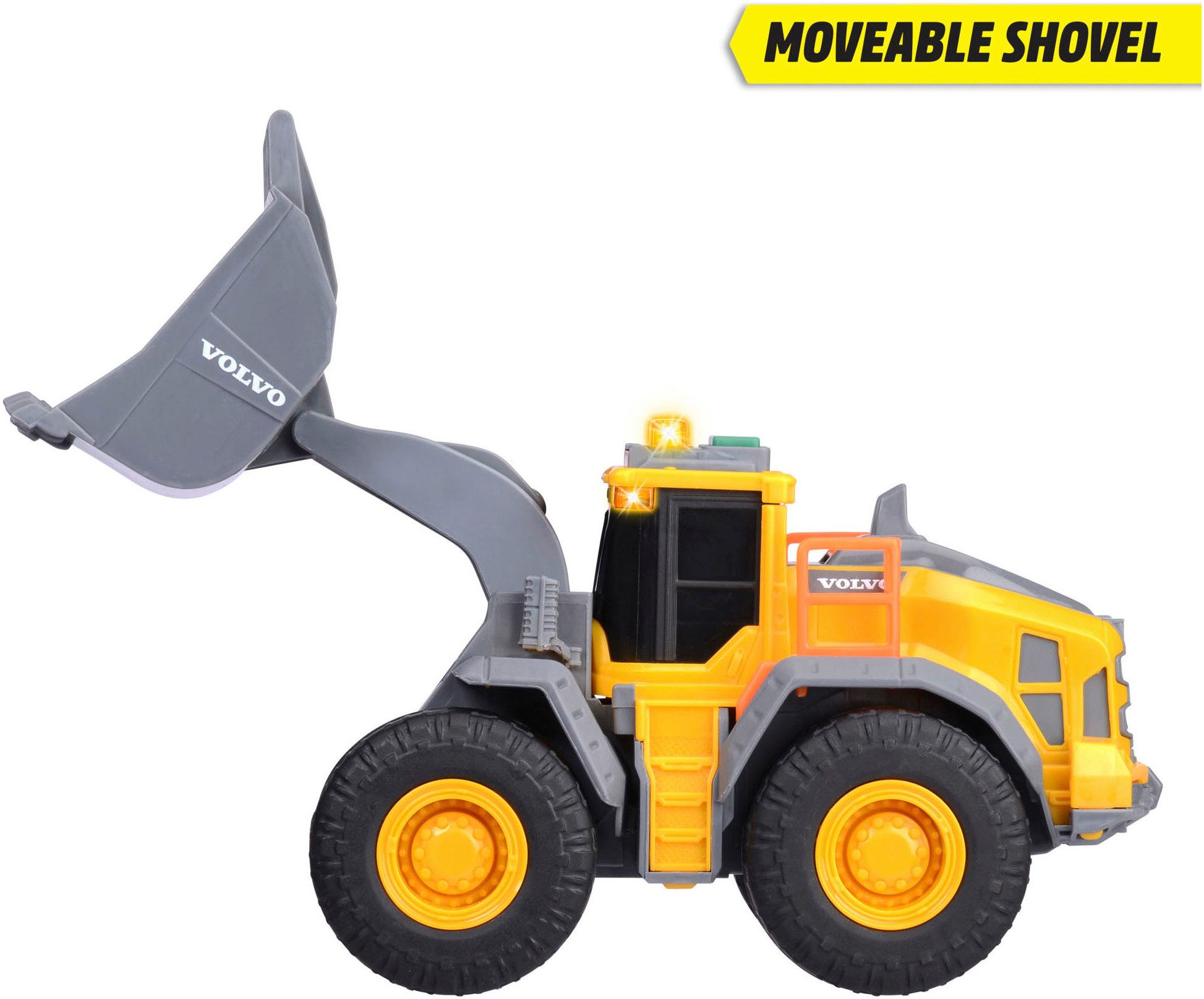 Dickie Toys Speelgoed-shovel Volvo Wheel Loader met licht en geluid