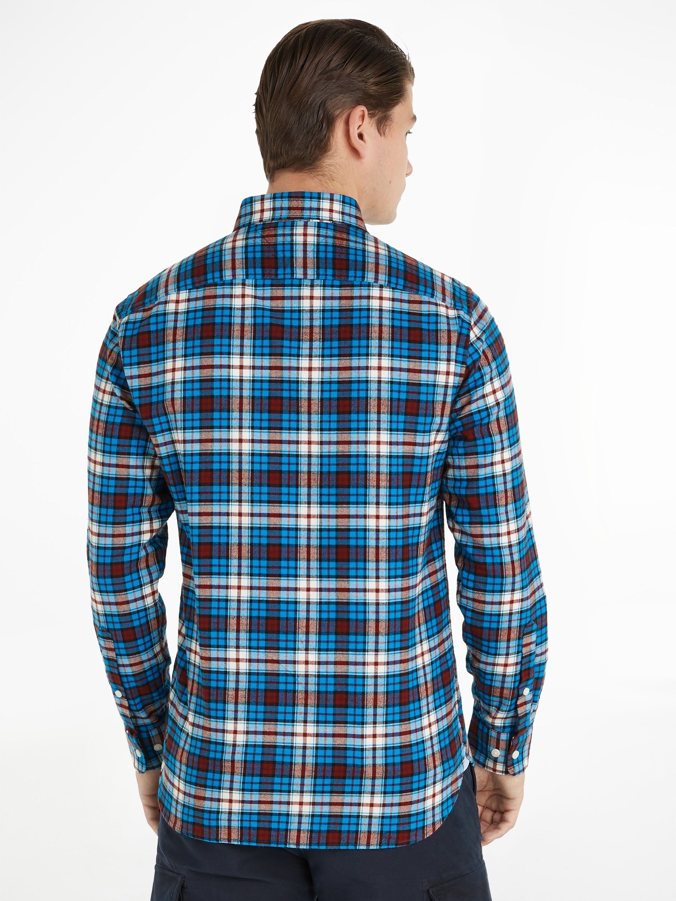 Tommy Hilfiger Geruit overhemd BRUSHED TOMMY TARTAN SMALL SHIRT