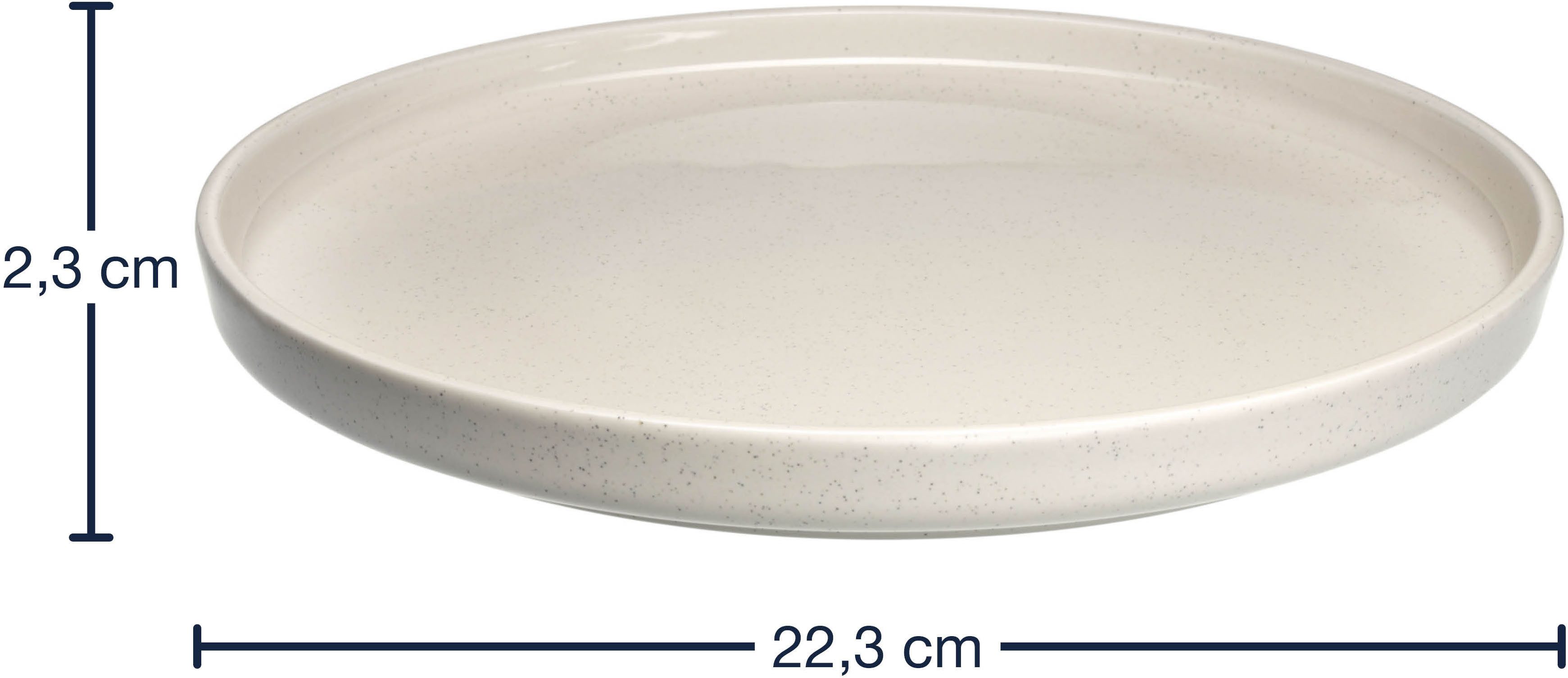 LEONARDO Bordenset Diepteller ROMA, Keramiekbord, ca. 22 cm(set, 6-delig)