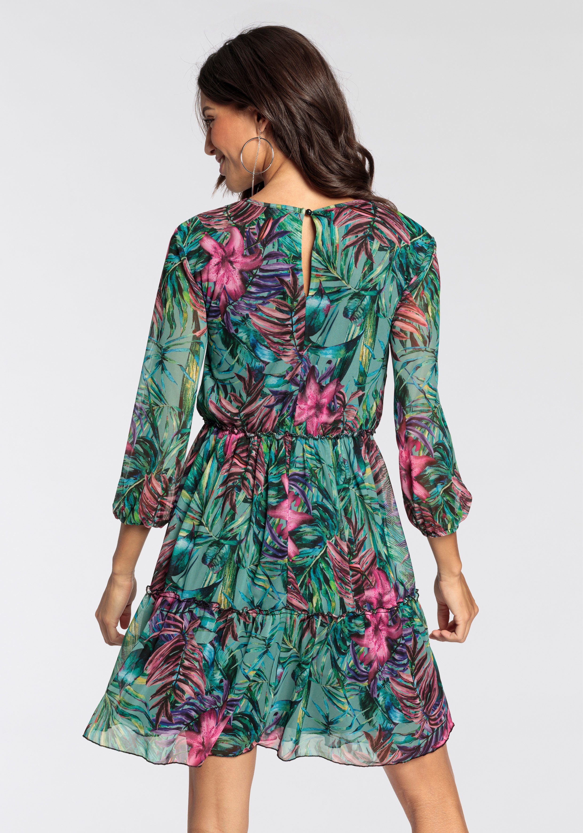 Melrose Meshjurk in modern allover print - nieuwe collectie