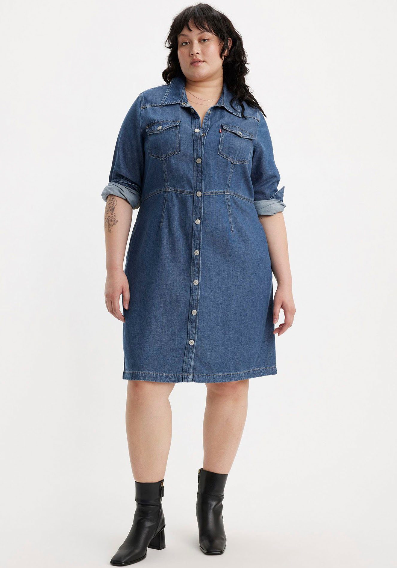 Levi's® Plus Jeans jurk Western Dress