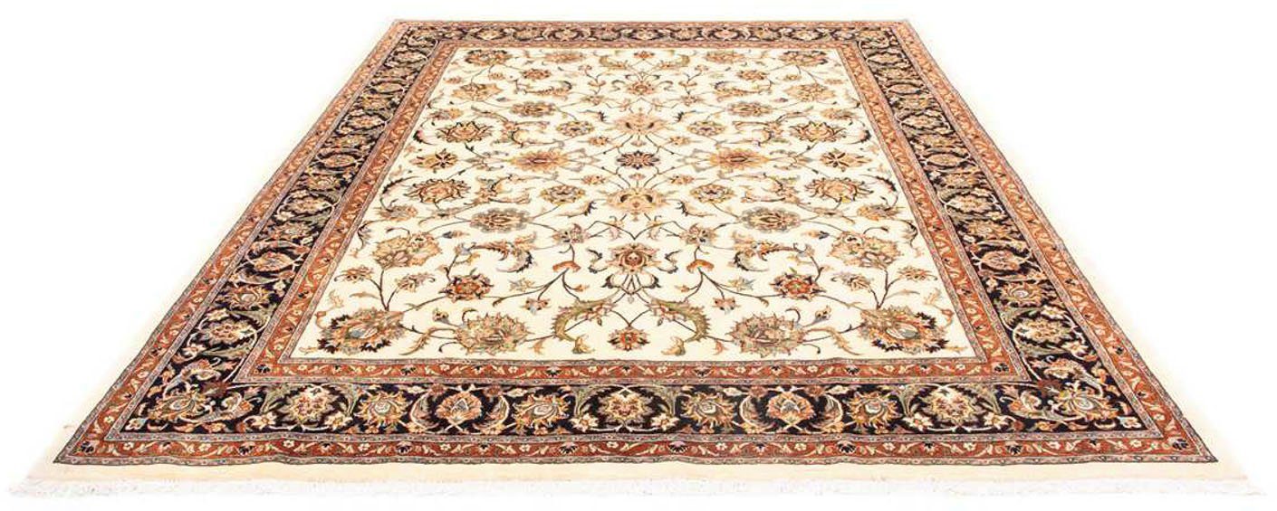 morgenland Wollen kleed Kaschmar bloemmotief beige 305 x 200 cm Uniek exemplaar met certificaat