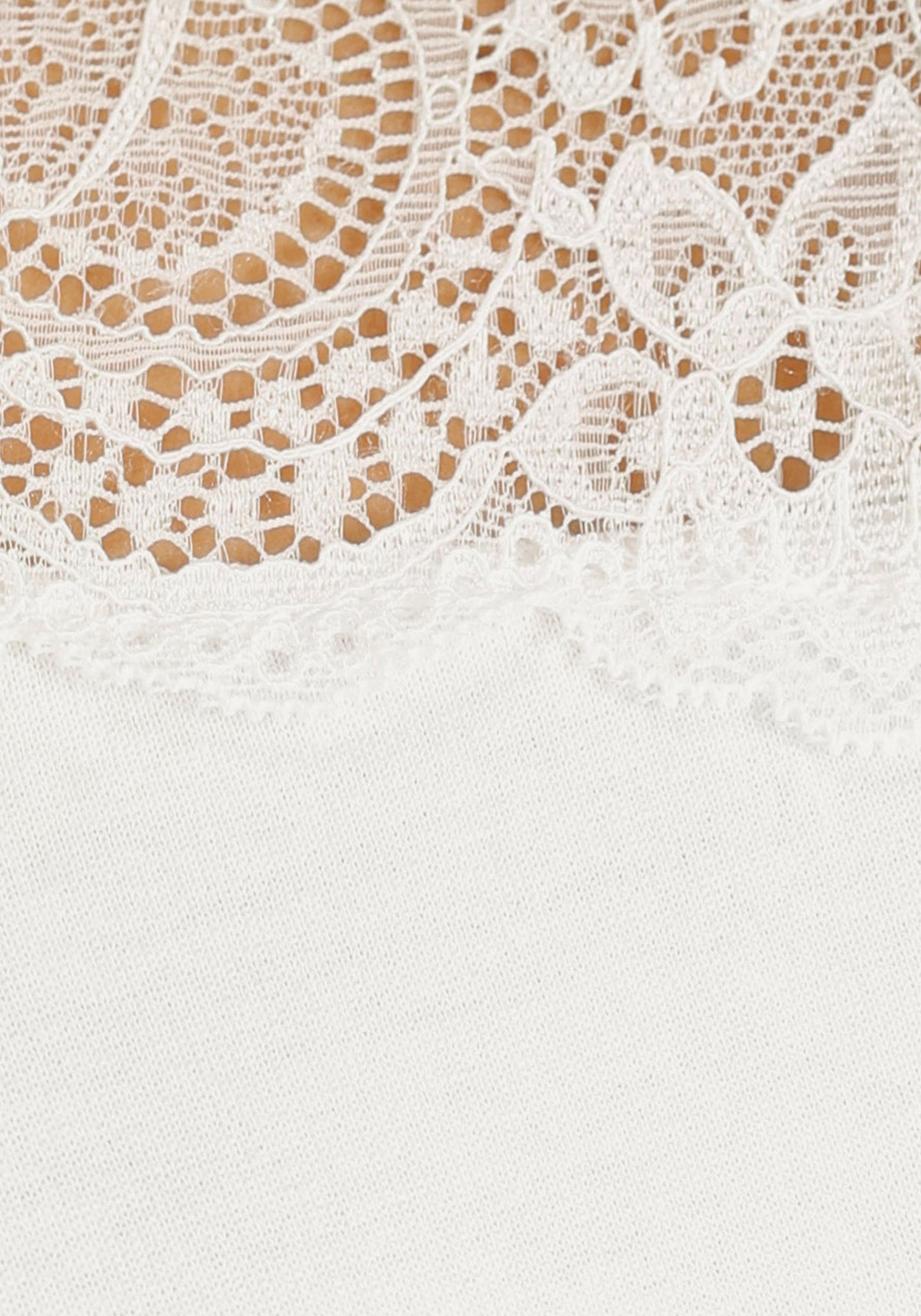Melrose Shirt met 3/4-mouwen met mouwen met volants en kanten details