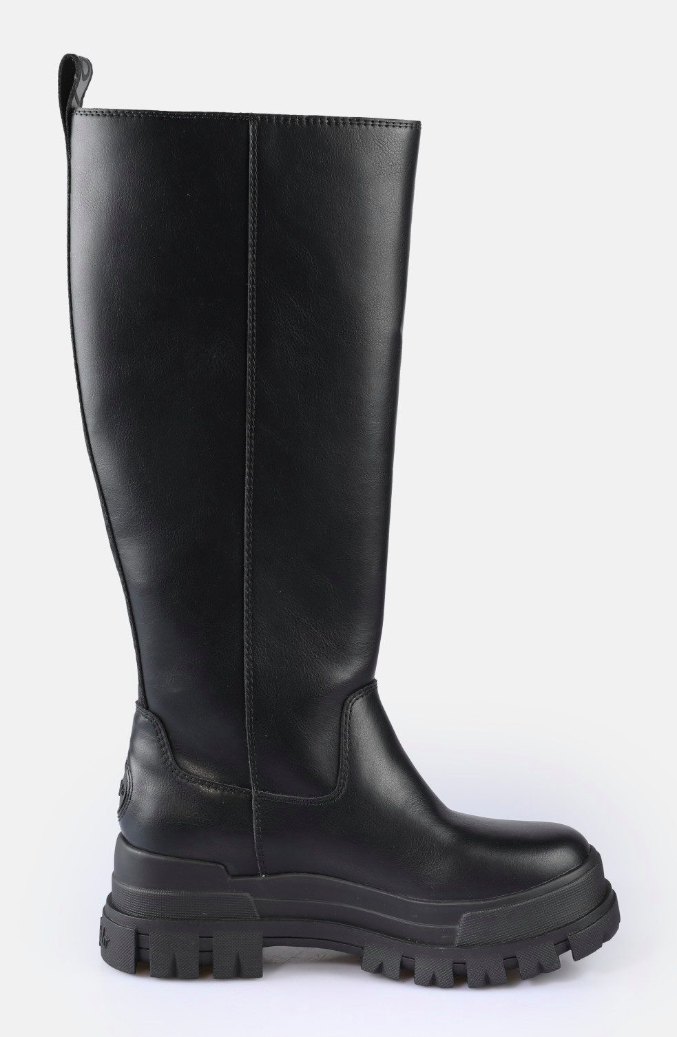 Buffalo Laarzen ASPHA RIDING BOOT HI , plateau, lange laarzen, rijlaarzen met verstelbare gespen