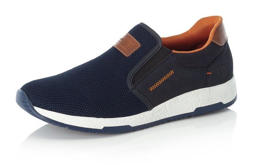 Rieker Slip-on sneakers Casual slipper, vrijetijdsschoen, instapschoen met contrastnaad