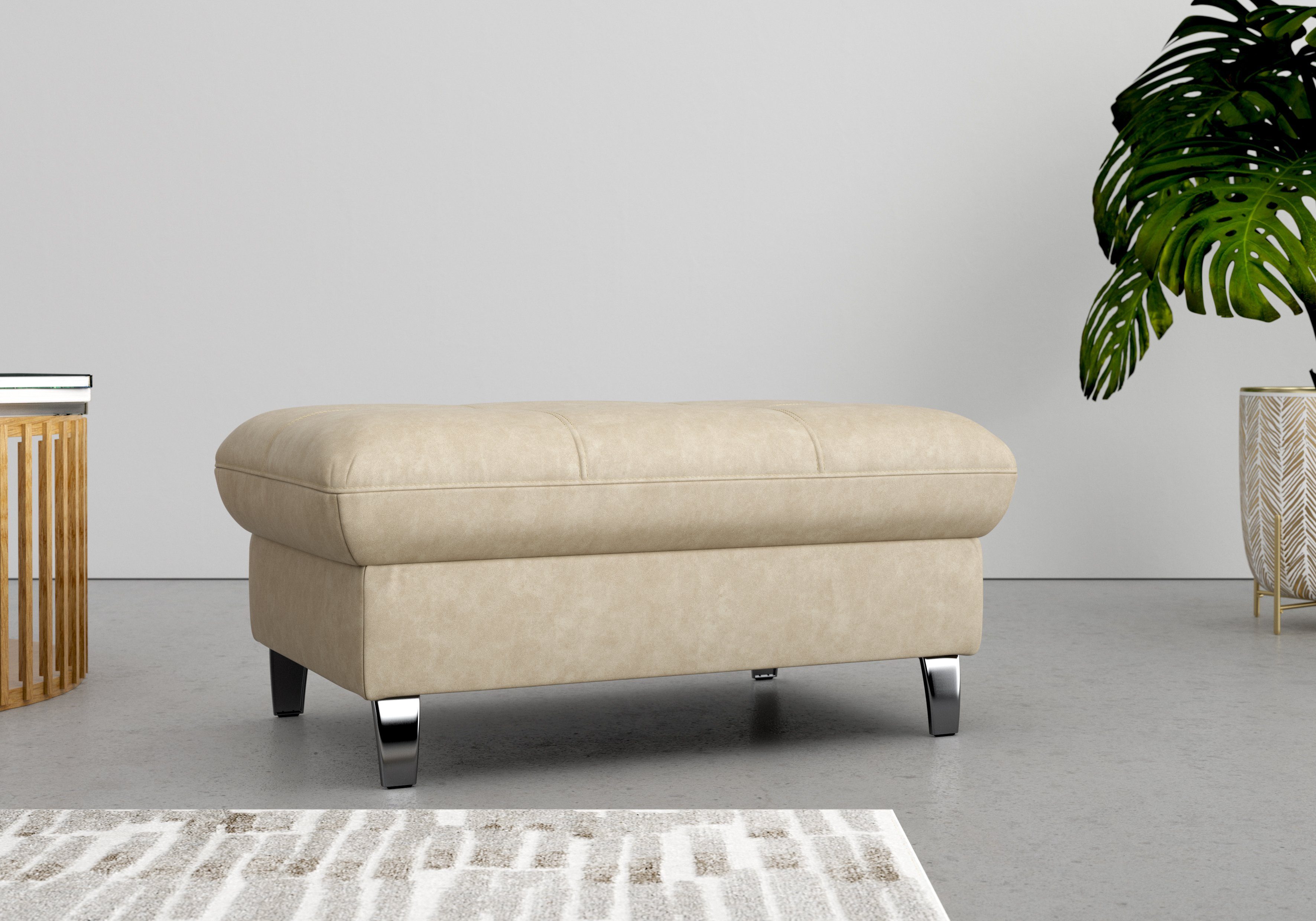 sit&more Hocker met bergruimte Maggiore met bergruimte en moderne metalen poten