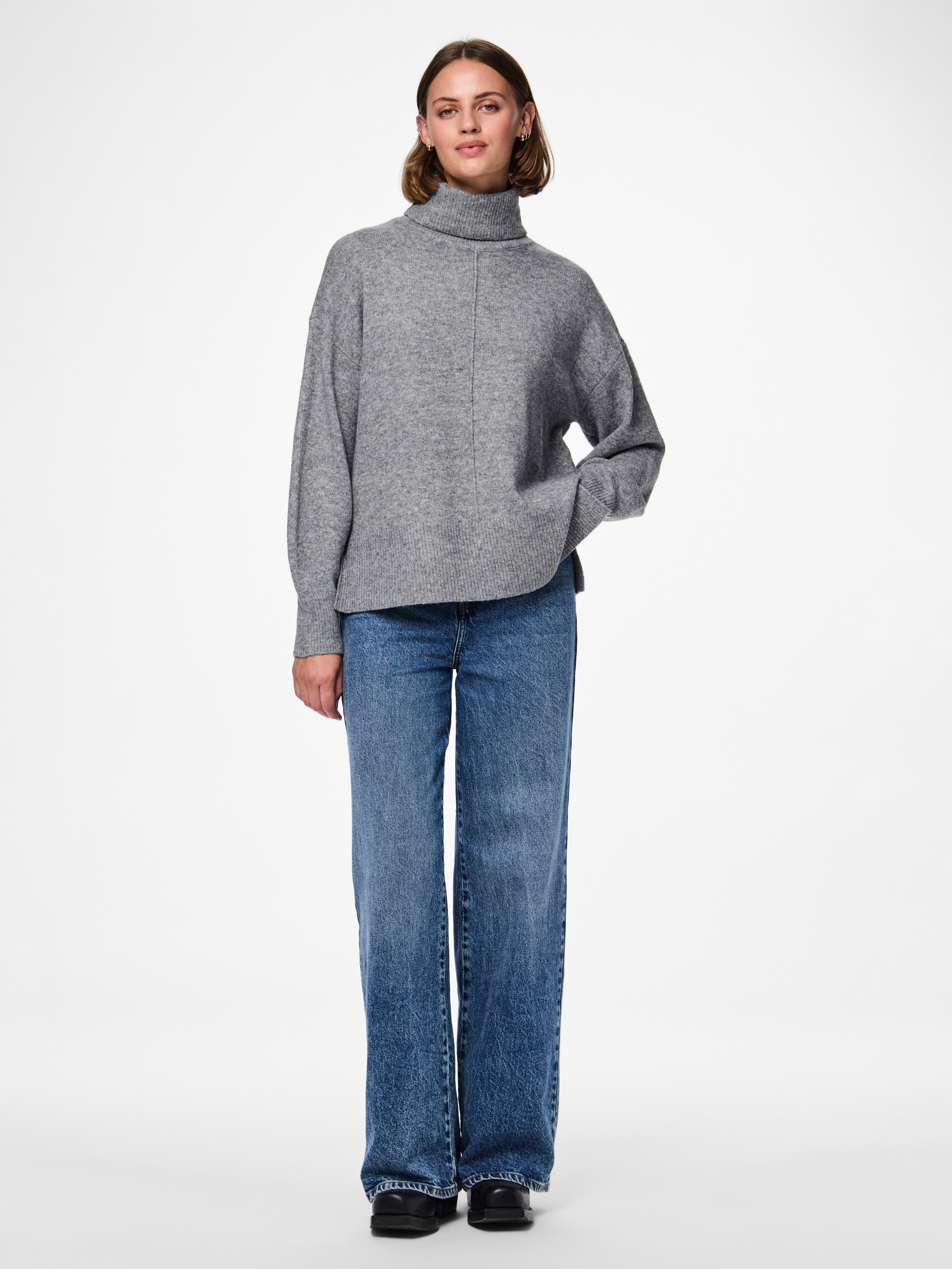 pieces Coltrui PCMALOU LS ROLLNECK KNIT NOOS BC