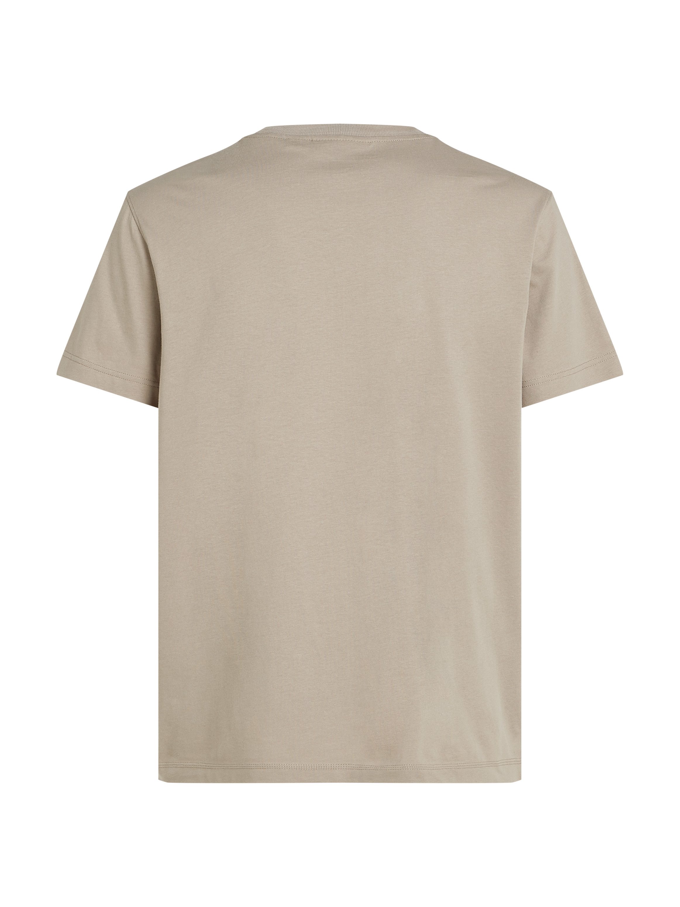 Calvin Klein Shirt met ronde hals WOVEN LABEL REGULAR TEE