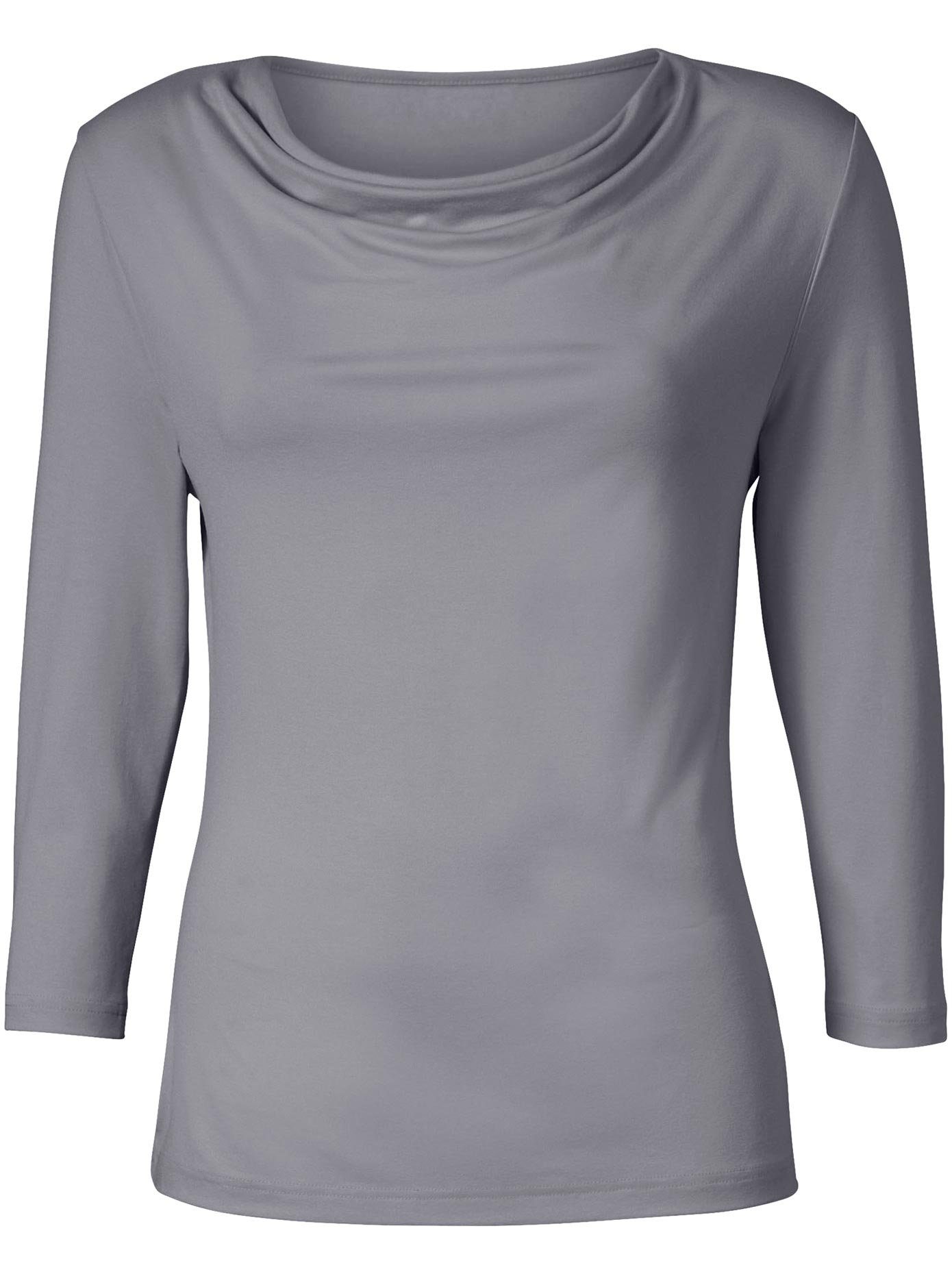 Classic Inspirationen Shirt met cascadehals Shirt (1-delig)