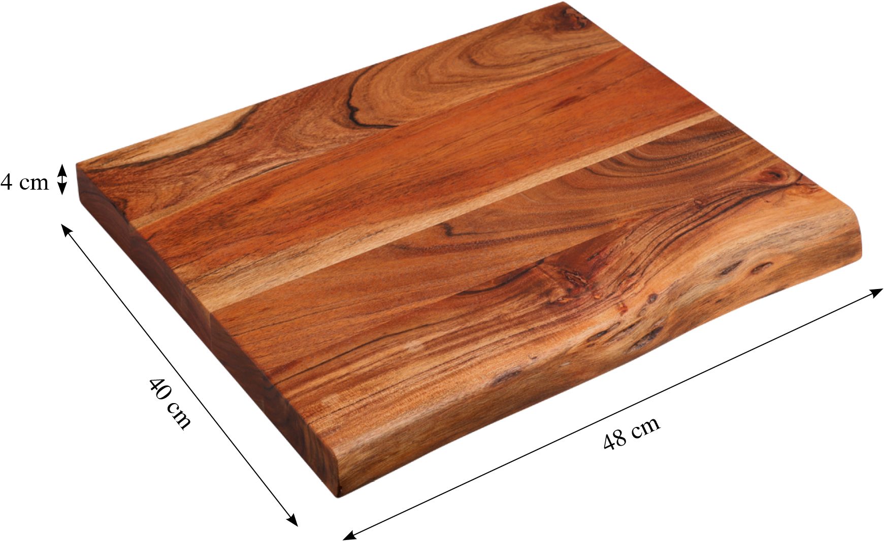 KESPER for kitchen & home Snijplank van acaciahout, FSC (1 stuk)