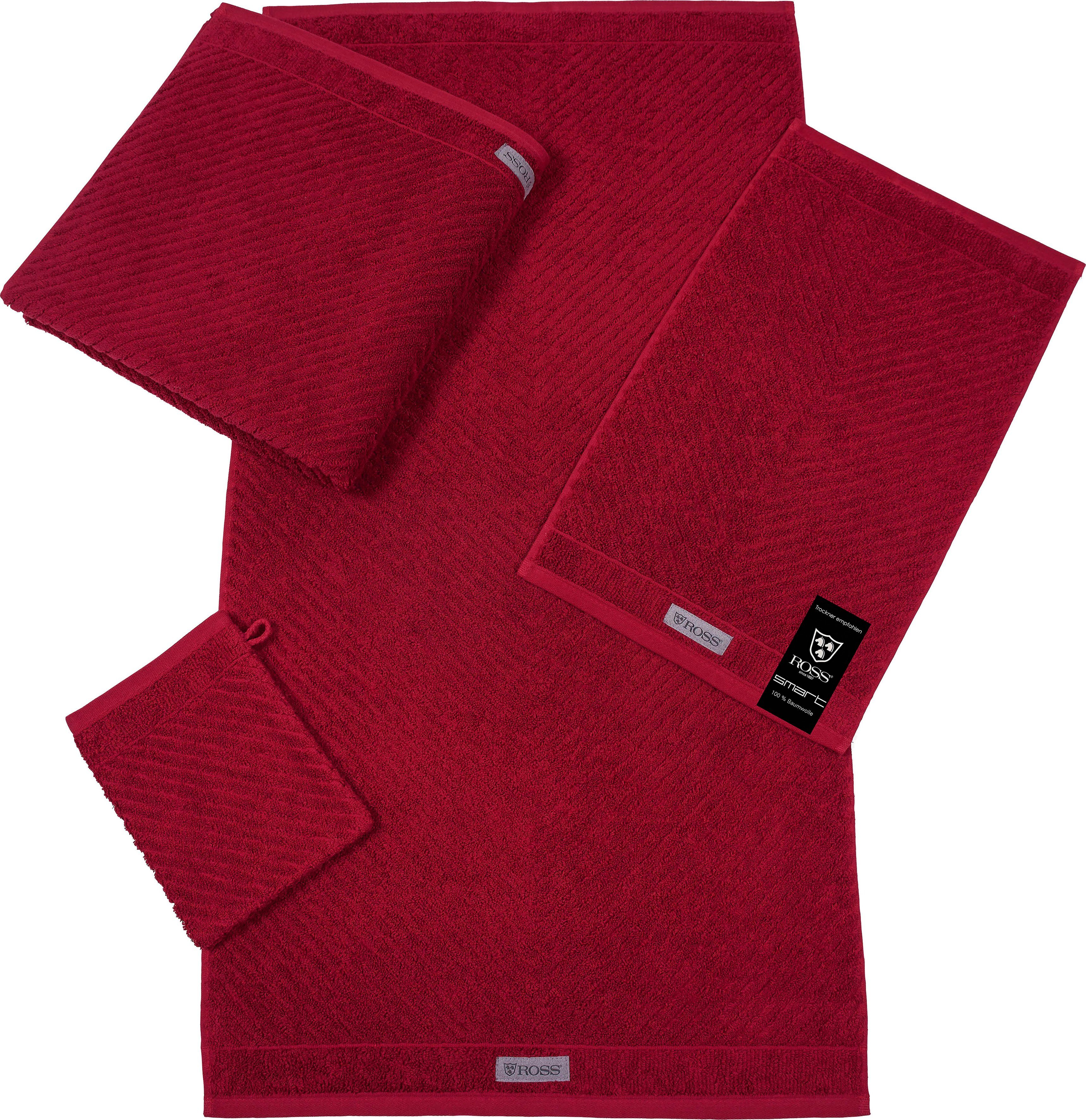 ROSS Douchelaken Smart Uni-rib met velourslabel (1 stuk)