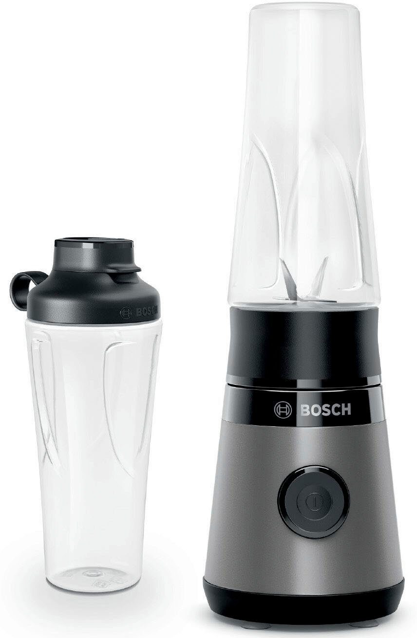 BOSCH Blender MMB2111S Mini VitaPower Serie 2 ToGo fles van Tritan, drinkdeksel, 4 messen, Made in Europe