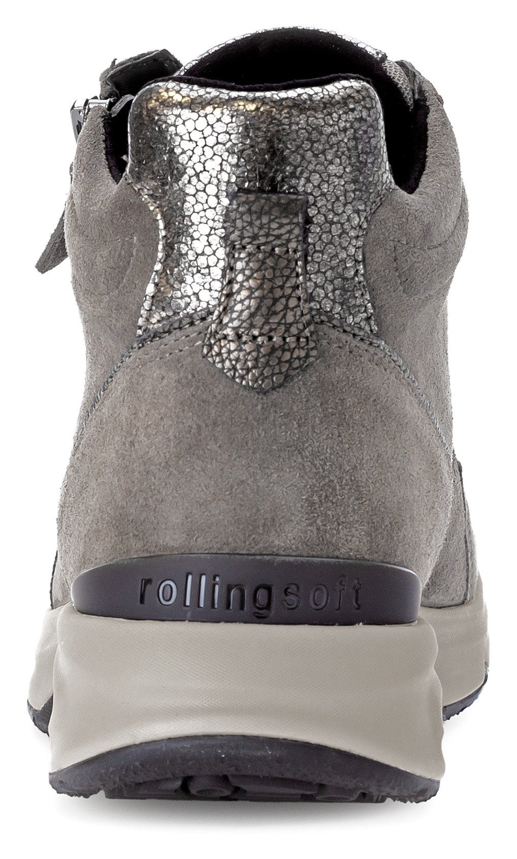 Gabor Rollingsoft Sneakers met sleehak , vrijetijdsschoen, veterschoen, veterschoenen met uitneembare binnenzool