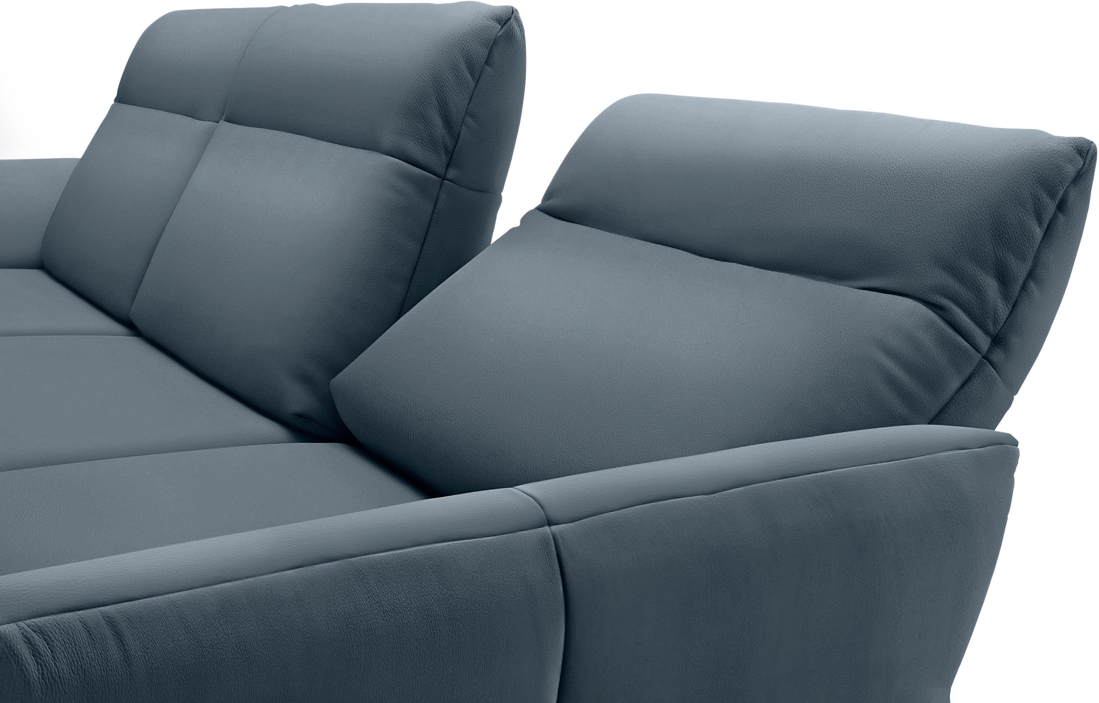 Creation BY ROLF BENZ Hoekbank Hs.460 Sokkel in eiken, onderstel in umbra grijs, breedte 338 cm