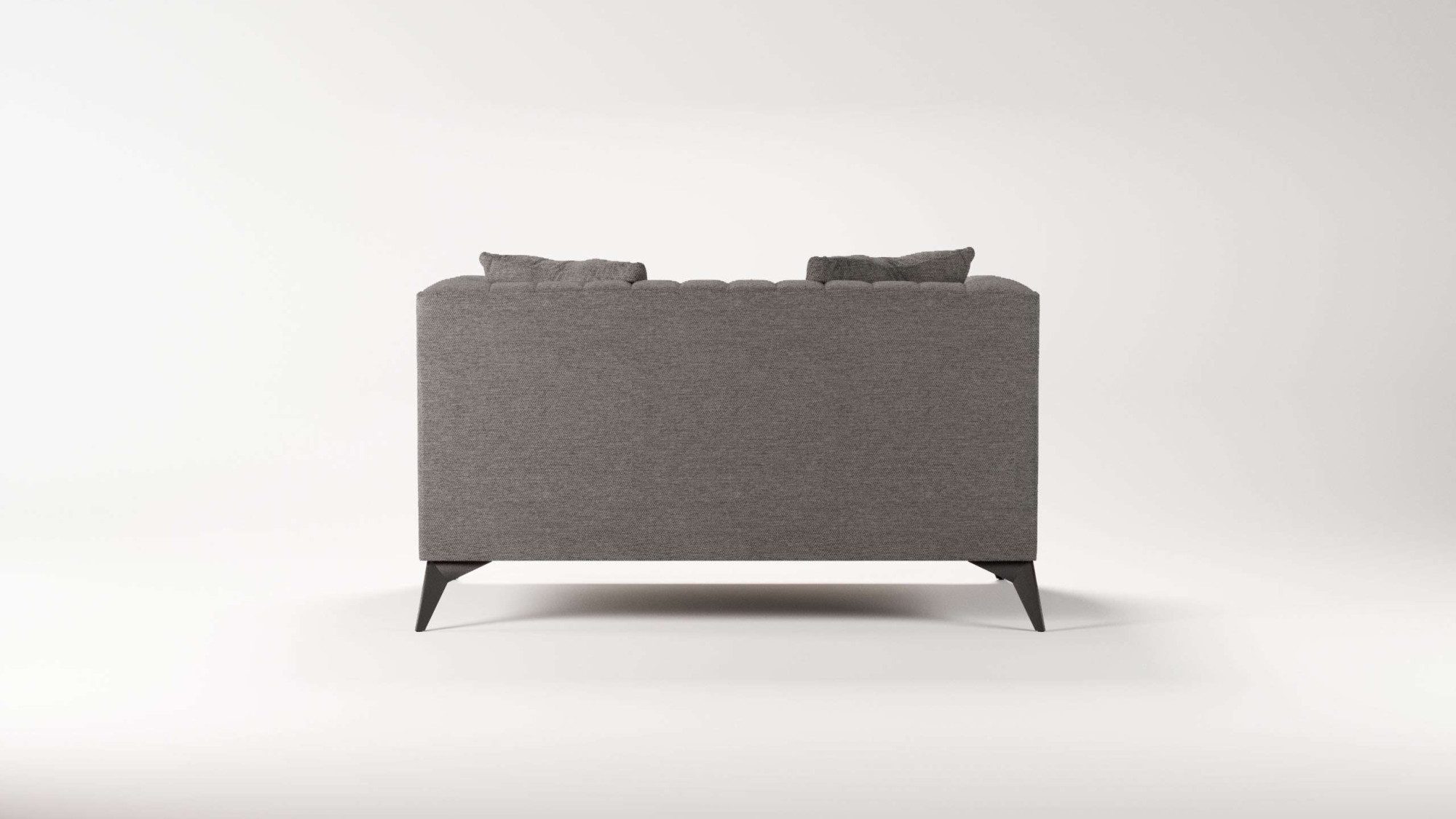 Places of Style Loveseat MATTHEW loungestoel, afmetingen B/D/H: 130/86/74 cm incl. sierkussen, fijne stiksels in de rug, belastbaar tot 200kg