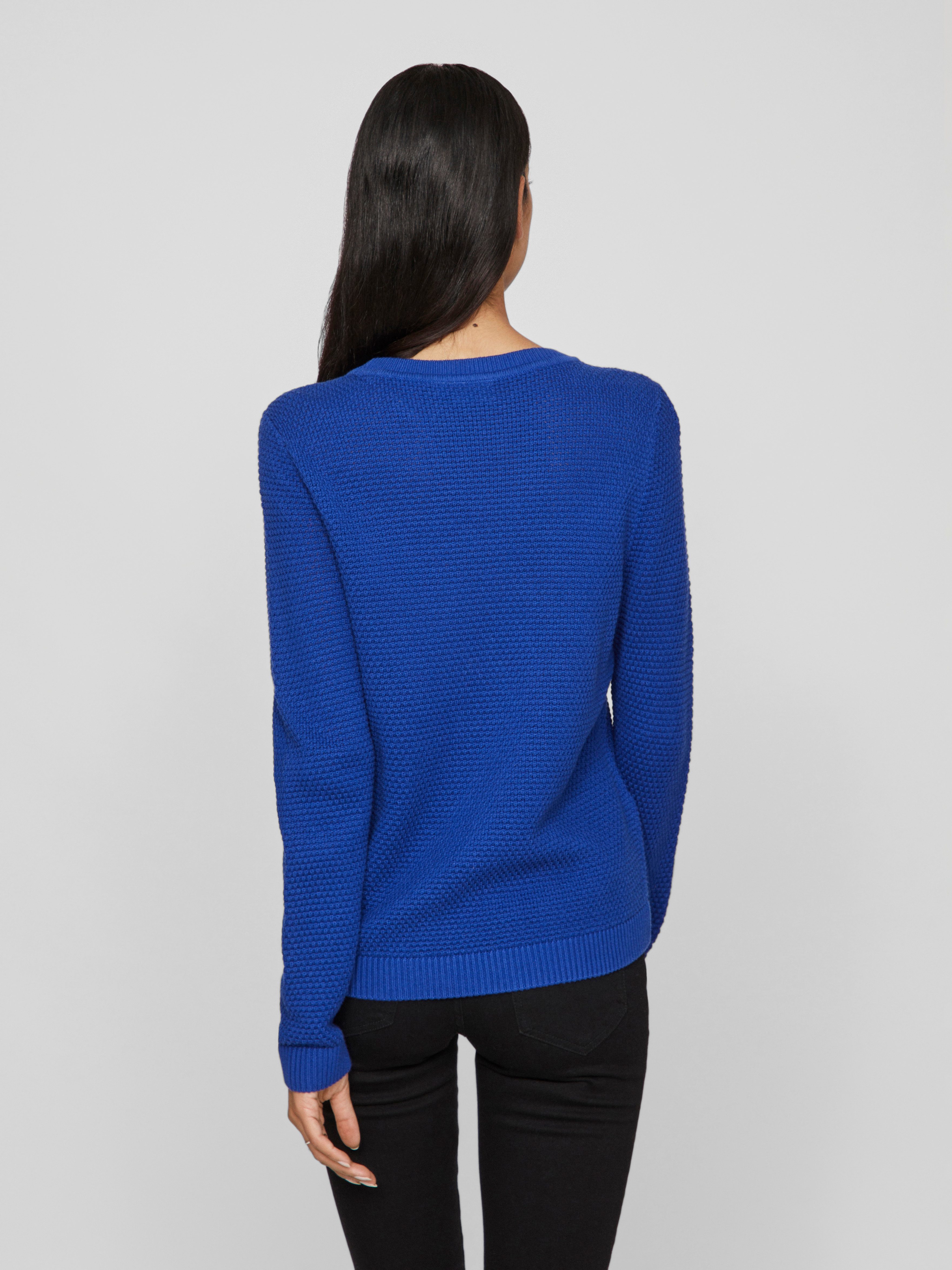 Vila Trui met ronde hals VIDALO O-NECK L S KNIT TOP- NOOS