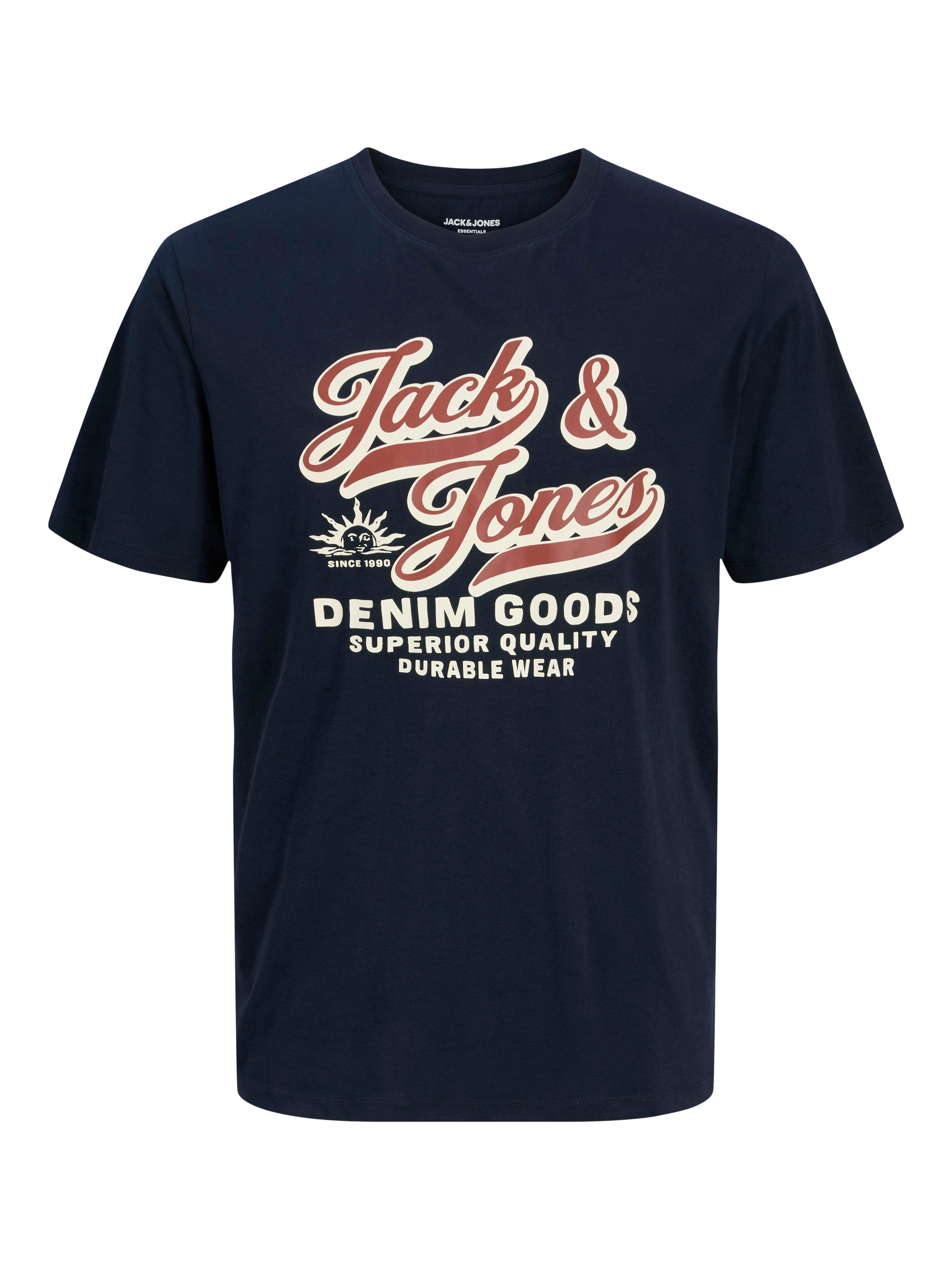 Jack & Jones Shirt met ronde hals JJELOGO TEE SS O-NECK 2 COL AW25 3PK MP (set, 3-delig)