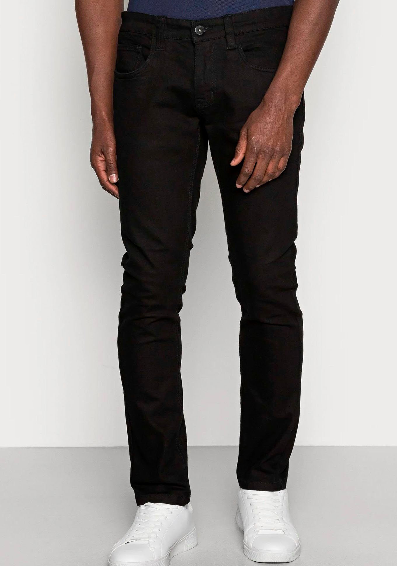 Indicode Regular fit jeans TONY heren straight jeans maat 28 zwart