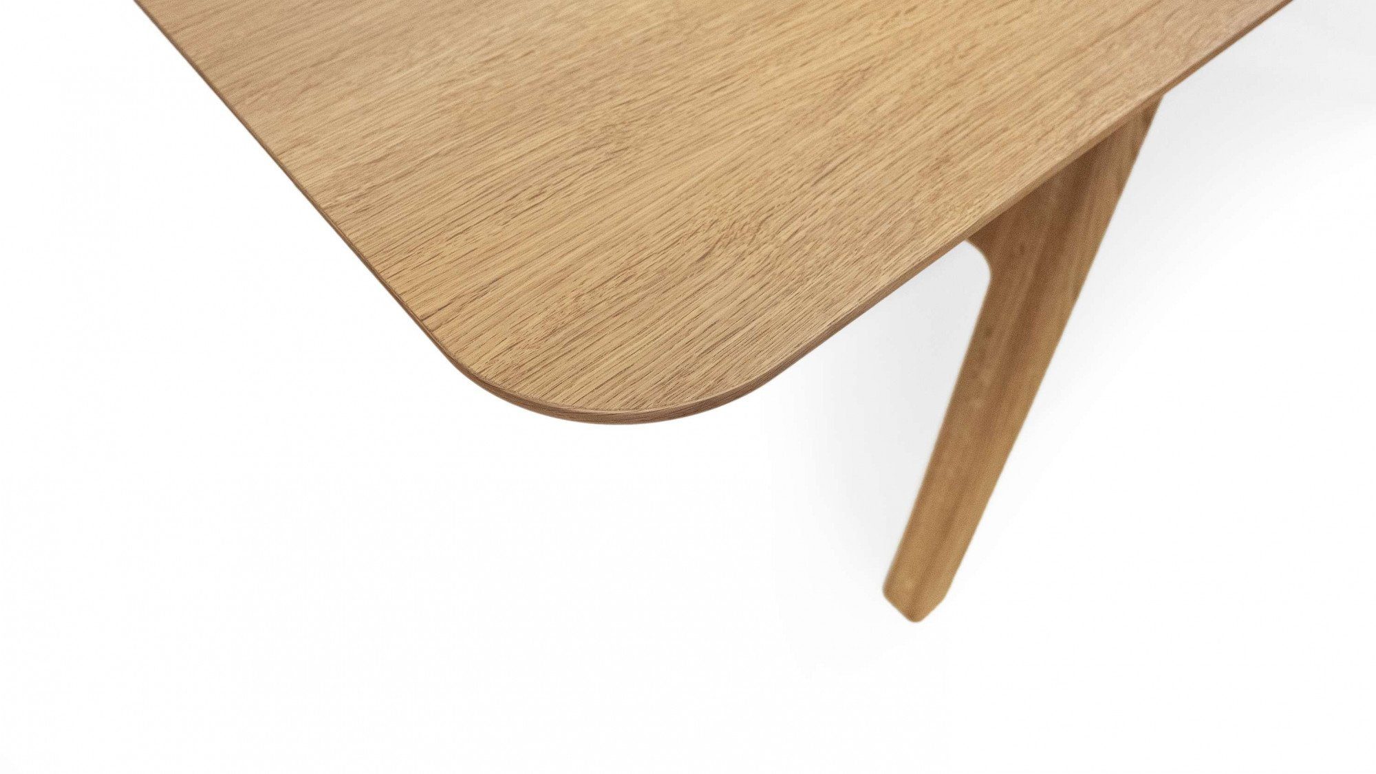 Woodman Eettafel Curved Scandi Design, breedte 180 cm, uitschuifbaar tot 220 cm