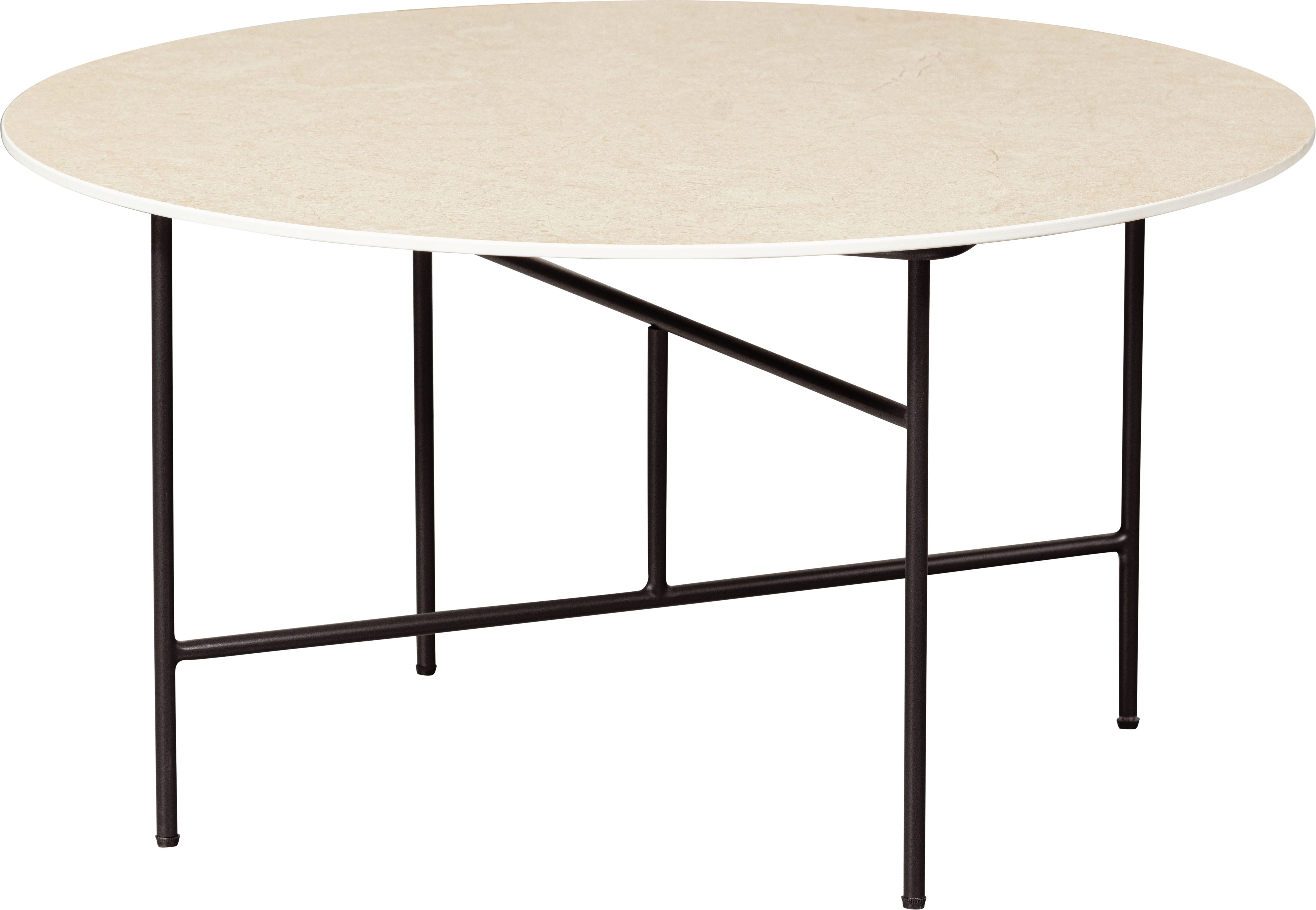 WOOOD Salontafel VIDA met marmeren tafelblad, slank metalen frame