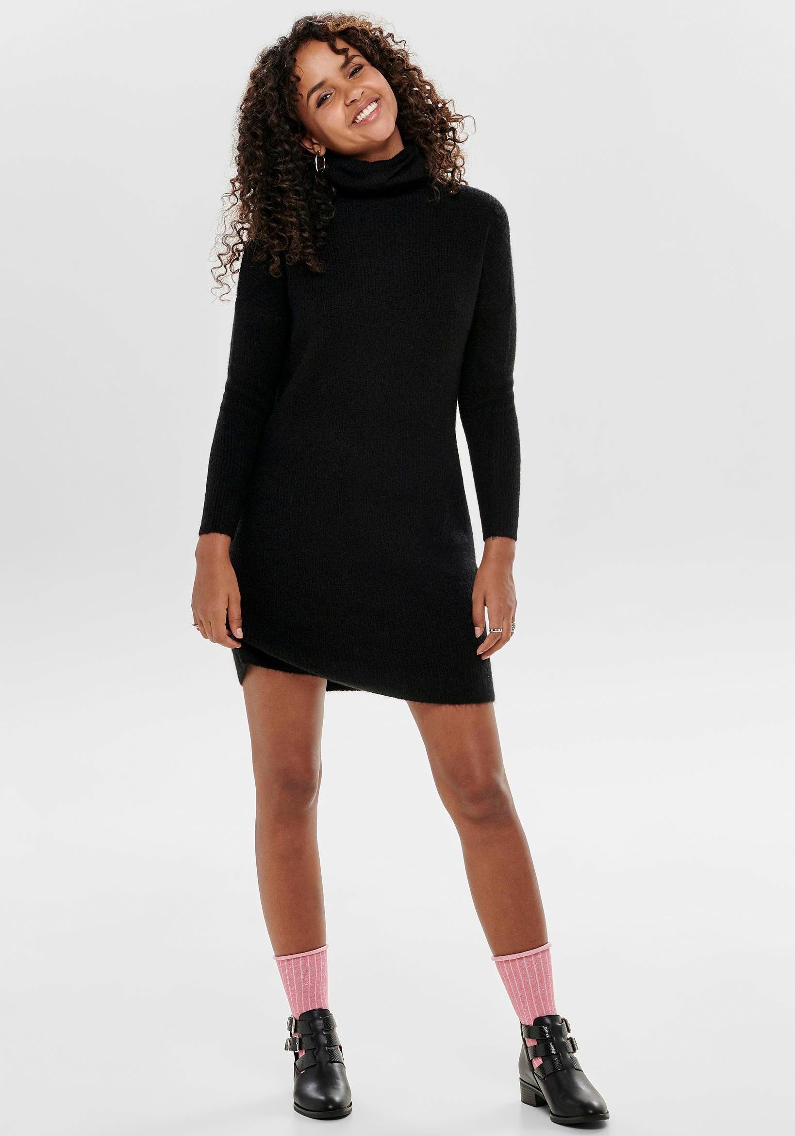 Only Gebreide jurk ONLJANA L/S COWLNCK DRESS