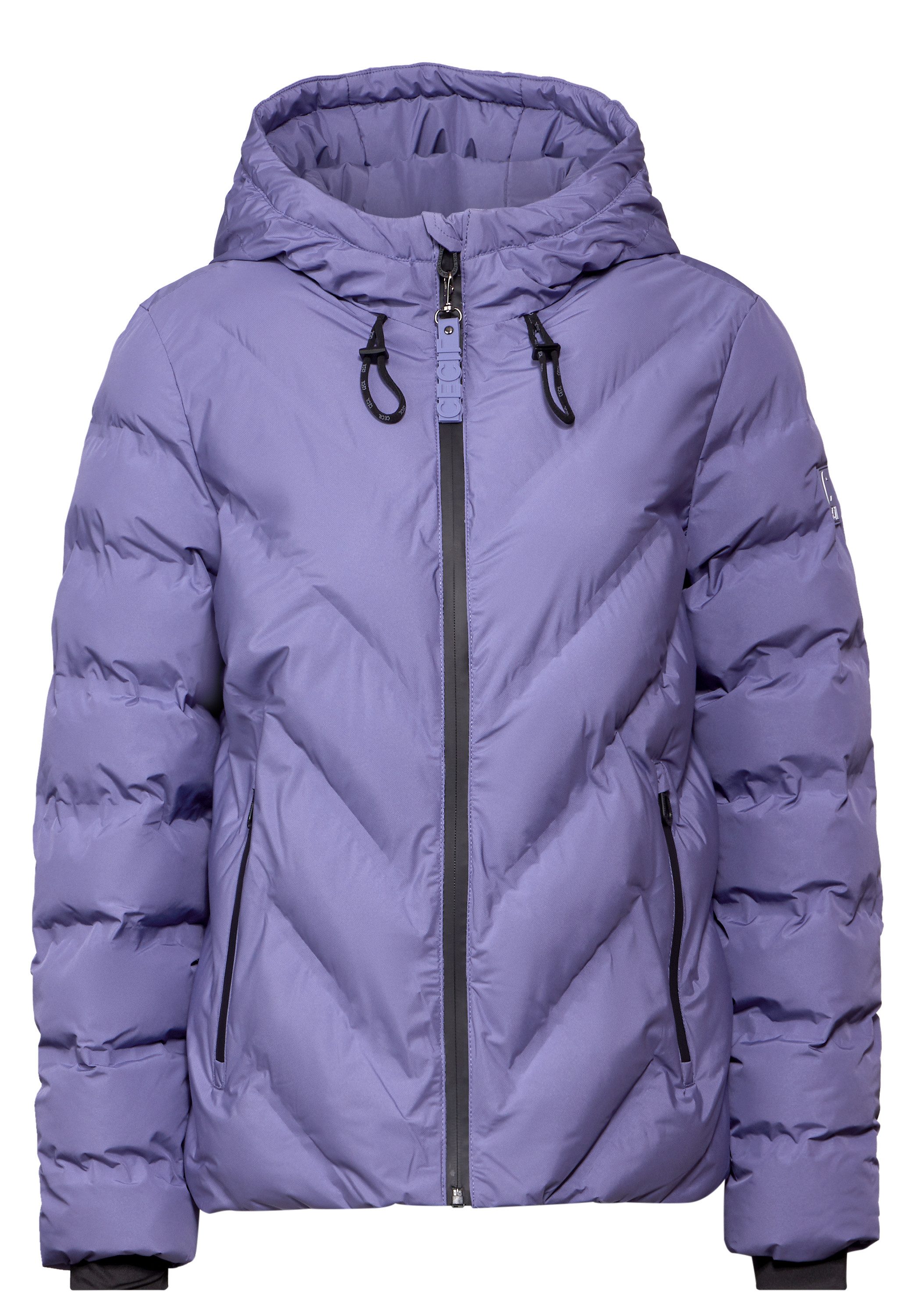 Cecil Outdoorjack met capuchon en gelaste naden